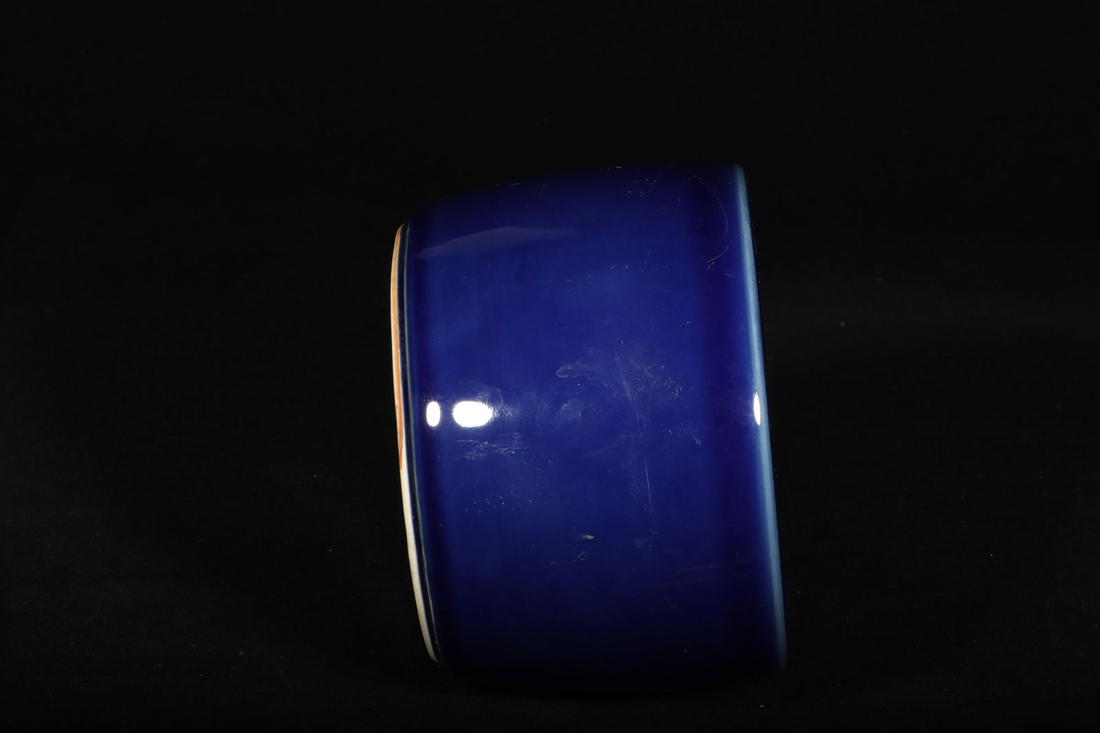 A Blue Glazed Cricket Jar - 4