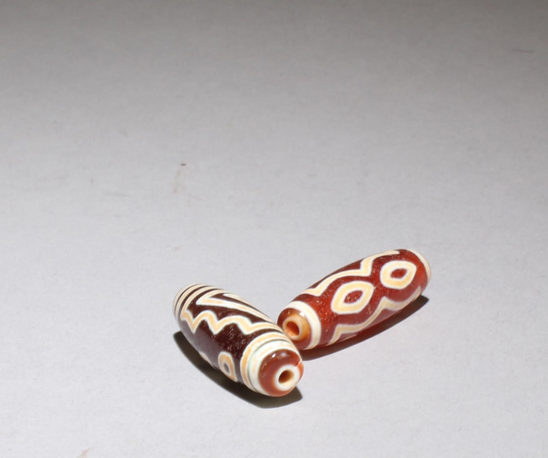 Two Dzi Beads - 3