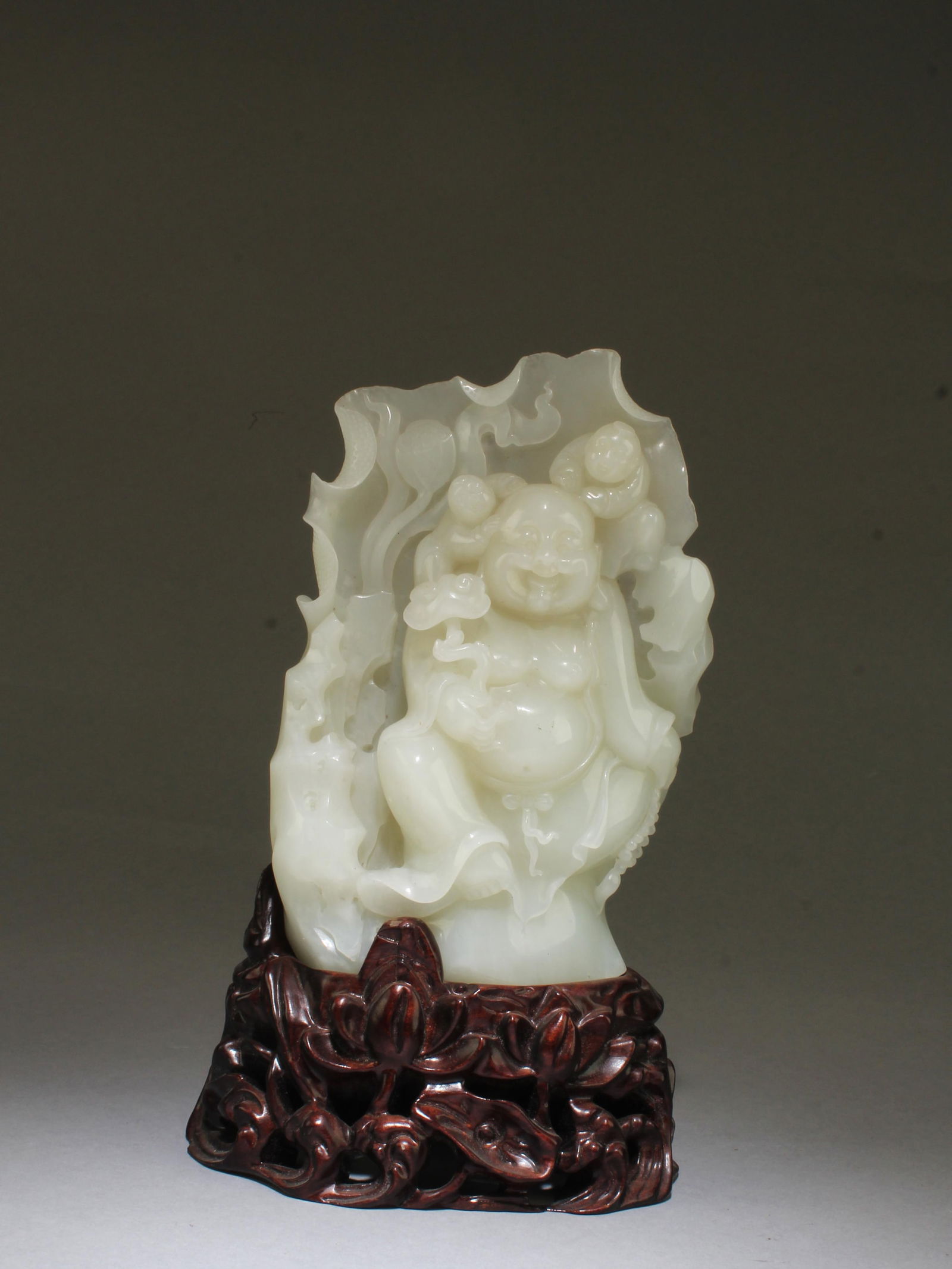Chinese Jade Carved Statue, GIA # 6167107146 (1 of 6)