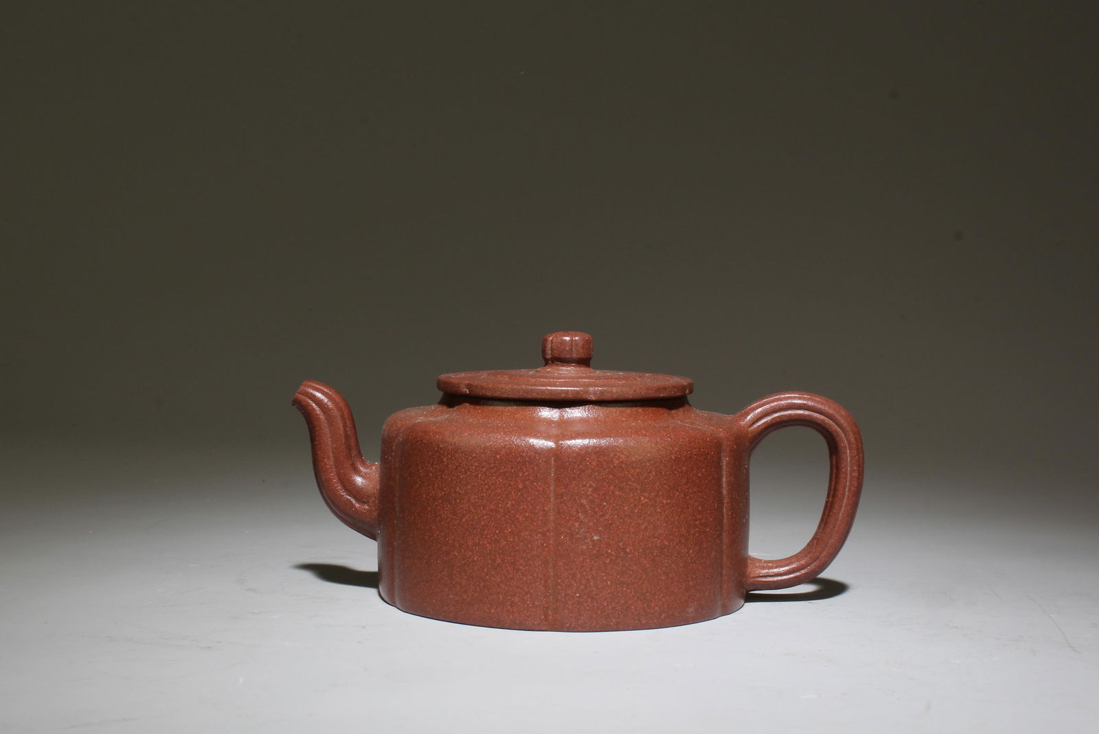 A Zisha Teapot: A Zisha Teapot. Dimensions: 5.25" x 2.75".