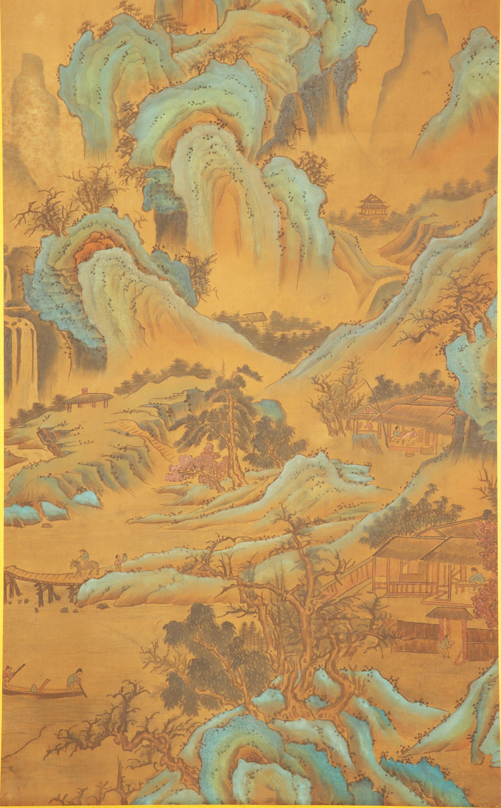 Chinese Scroll Painting Attributed to Wang Xian Zh (1 of 10)