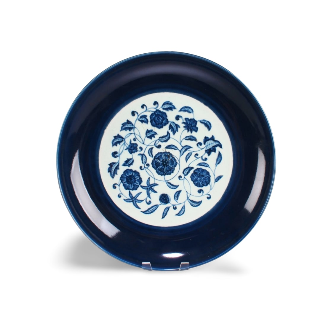 Chinese Blue & White Charger: Chinese Blue & White Charger. Diameter: 16.75"