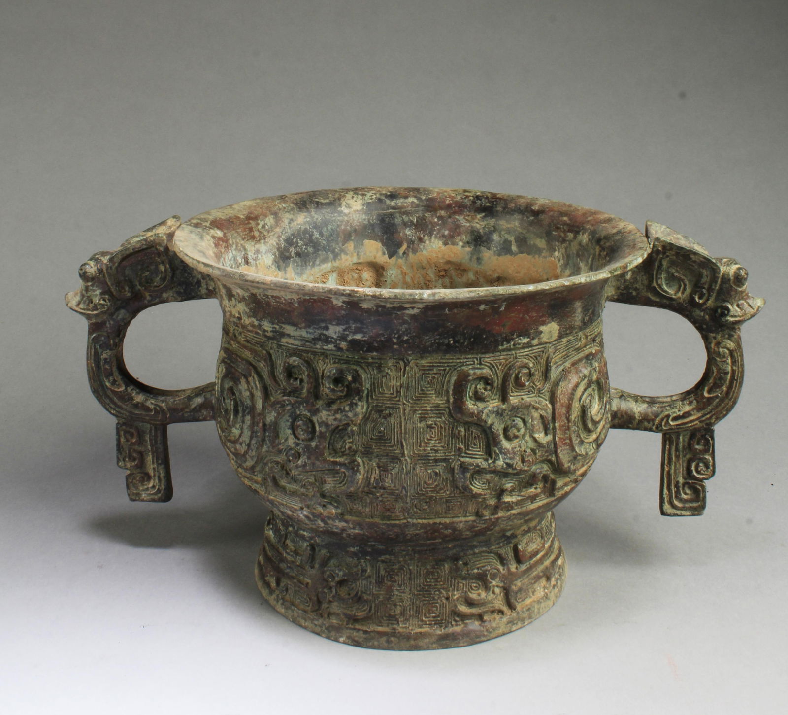 A Bronze Censer: A Bronze Censer. Height: 6"