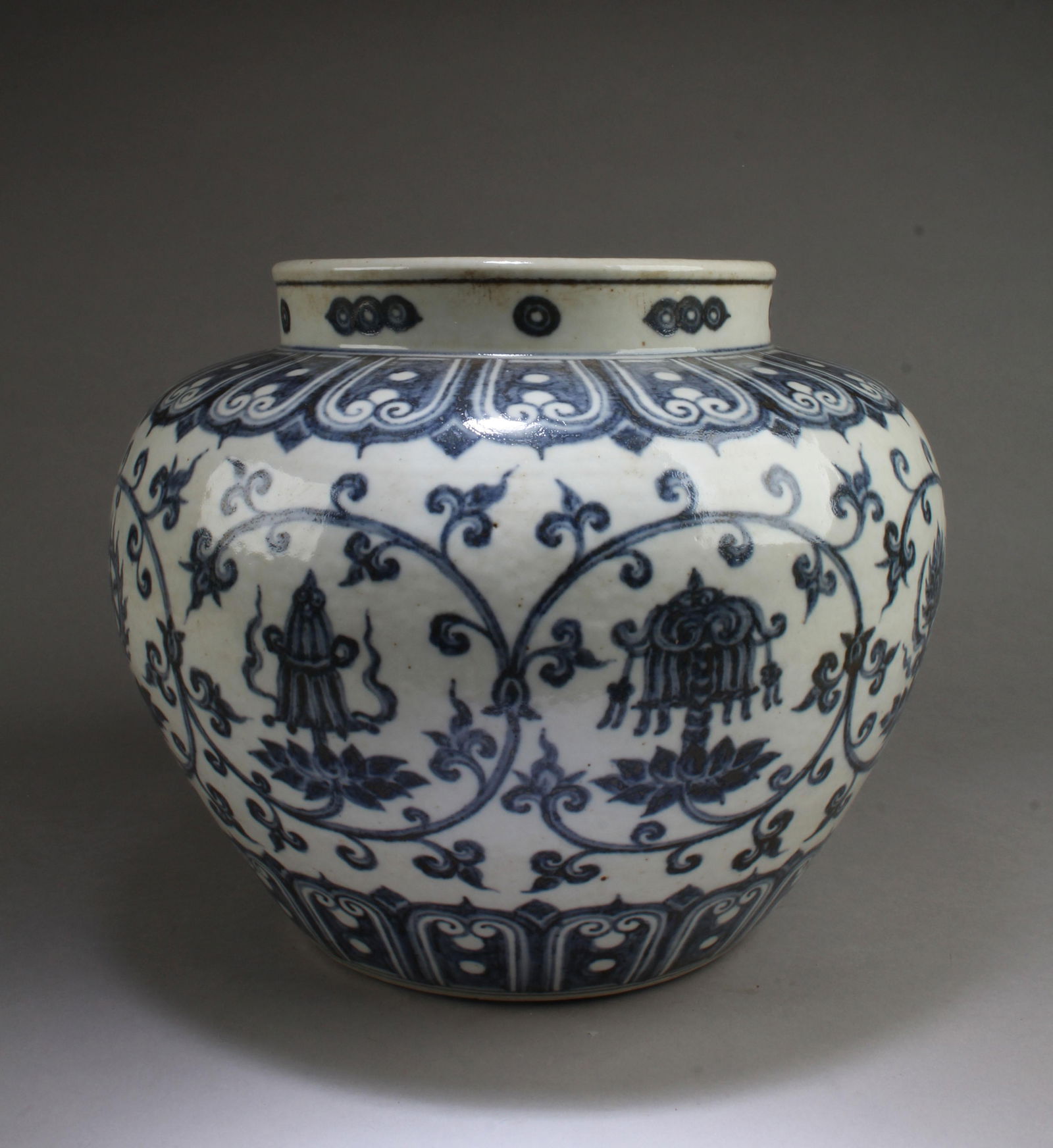 Chinese Blue & White Porcelain Jar (1 of 5)