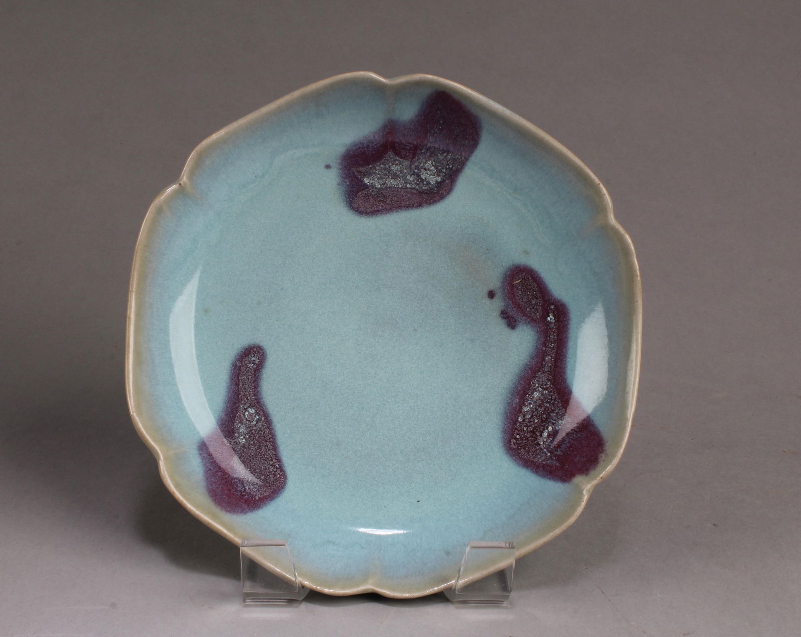 Chinese Junyao Plate: Chinese Junyao Plate. Diameter: 7"