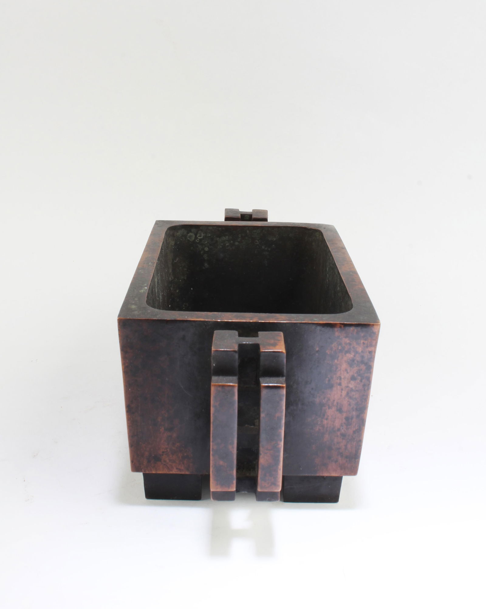 Chinese Bronze Rectangular-shaped Incense Burner - 3