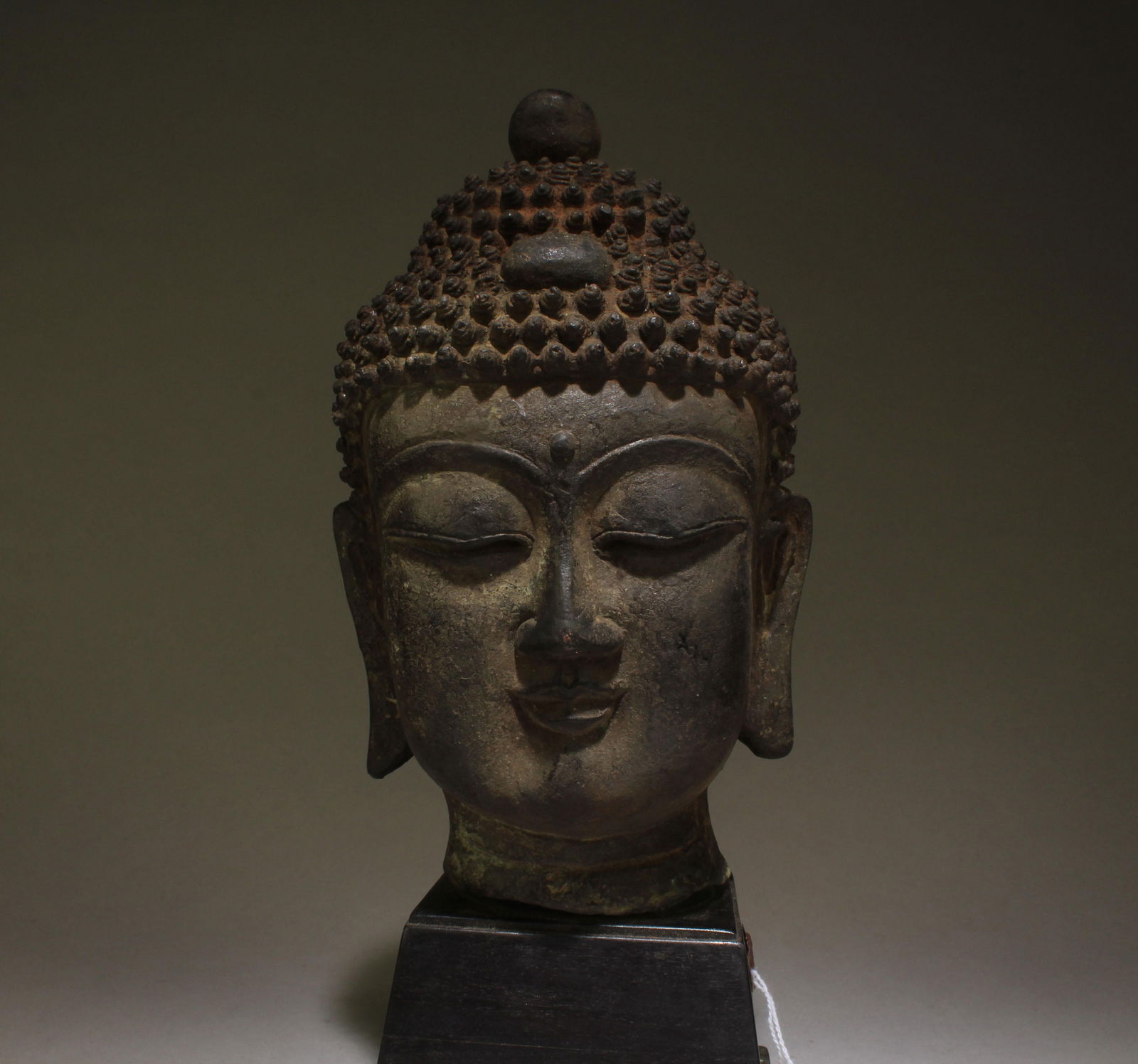 A Bronze Buddha Head - 2