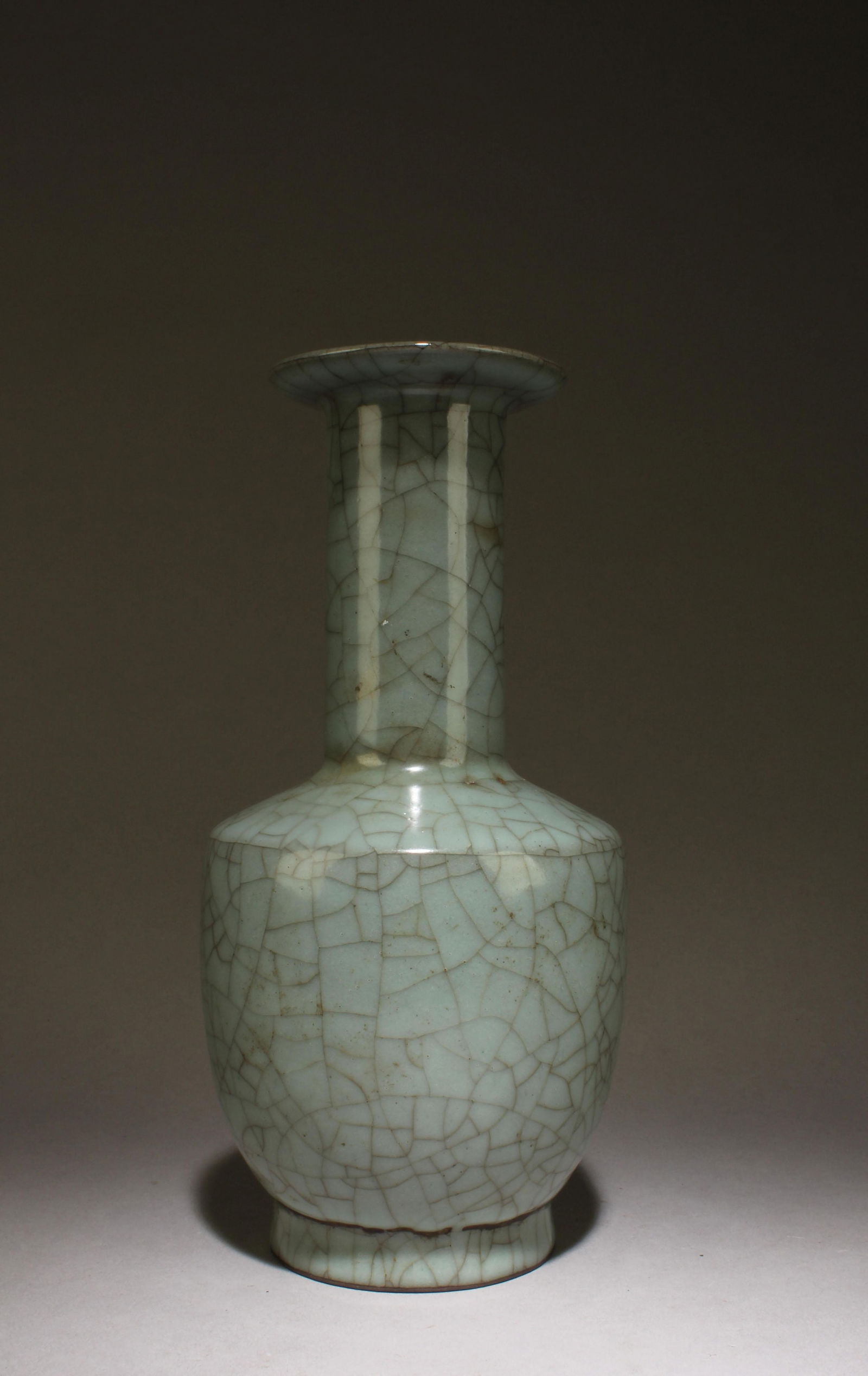 A Guan Type Vase: A Guan Type Vase. Dimensions: 9.3" x 4.5"