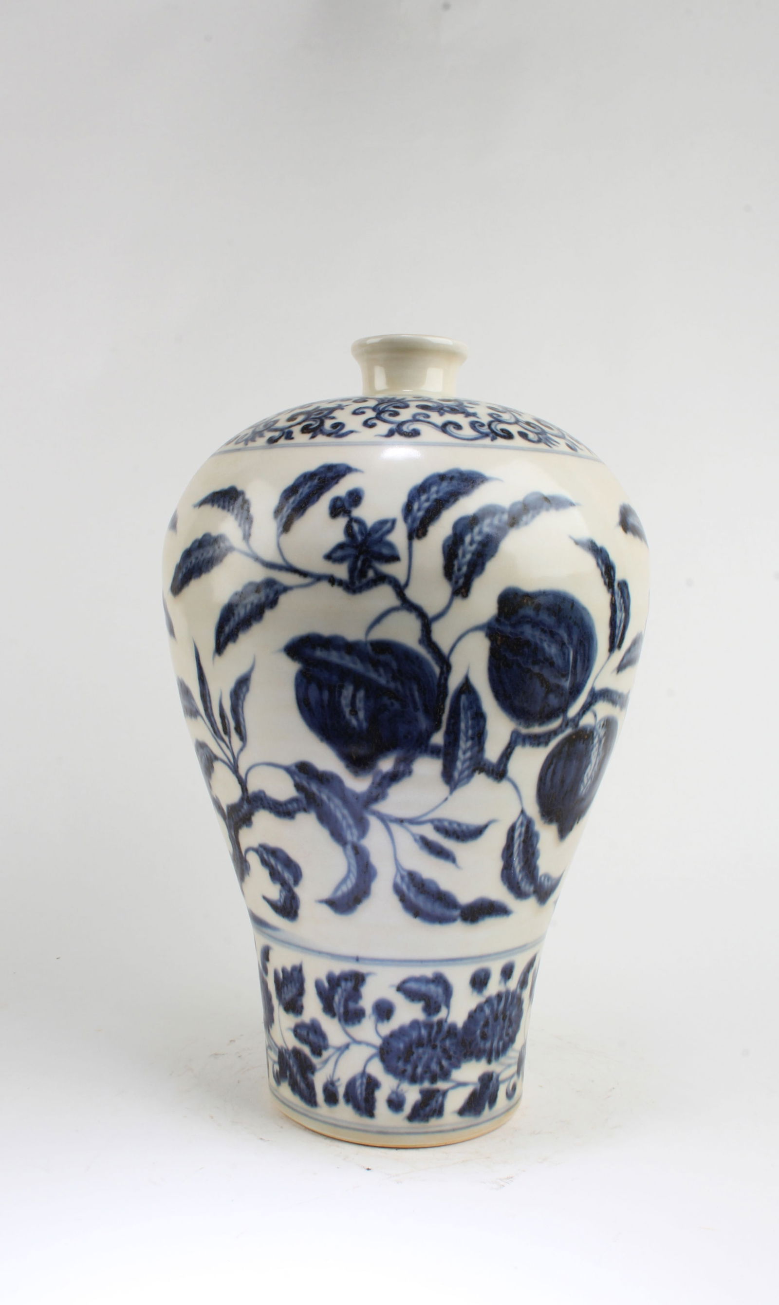 Chinese Blue & White Meiping Vase (1 of 7)