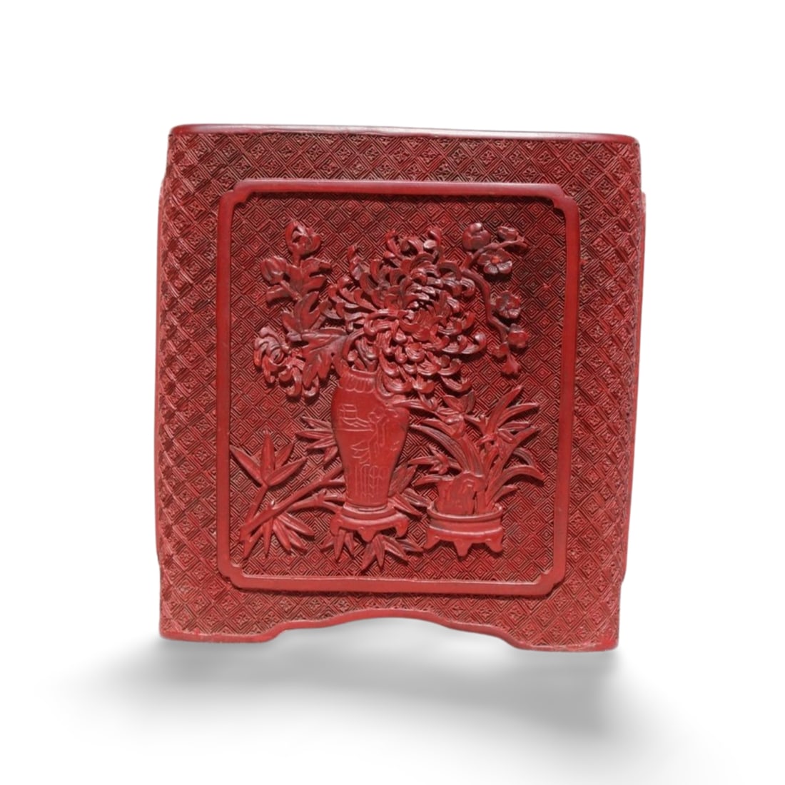 A Cinnabar Pen Holder - 2