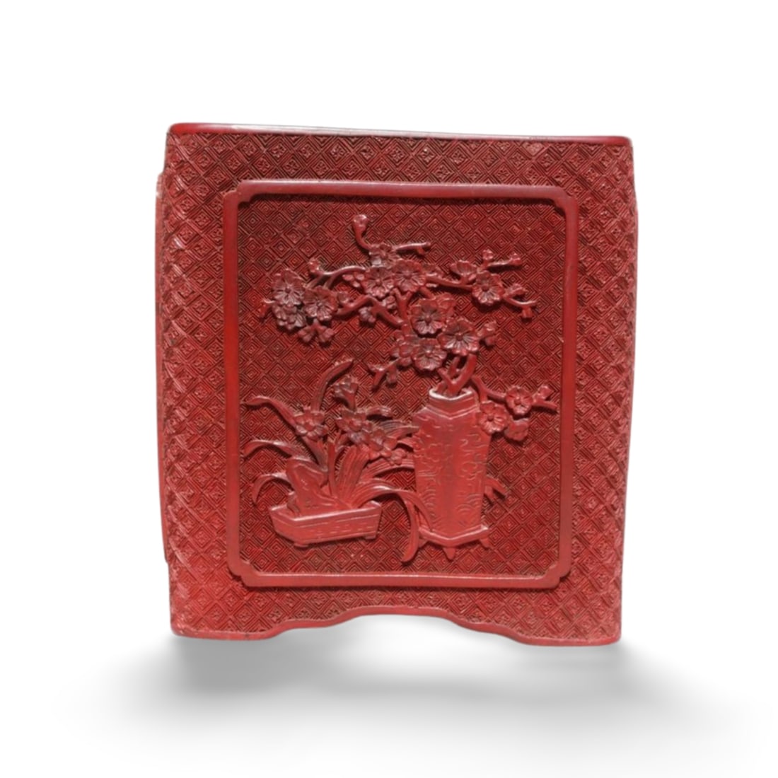 A Cinnabar Pen Holder - 3