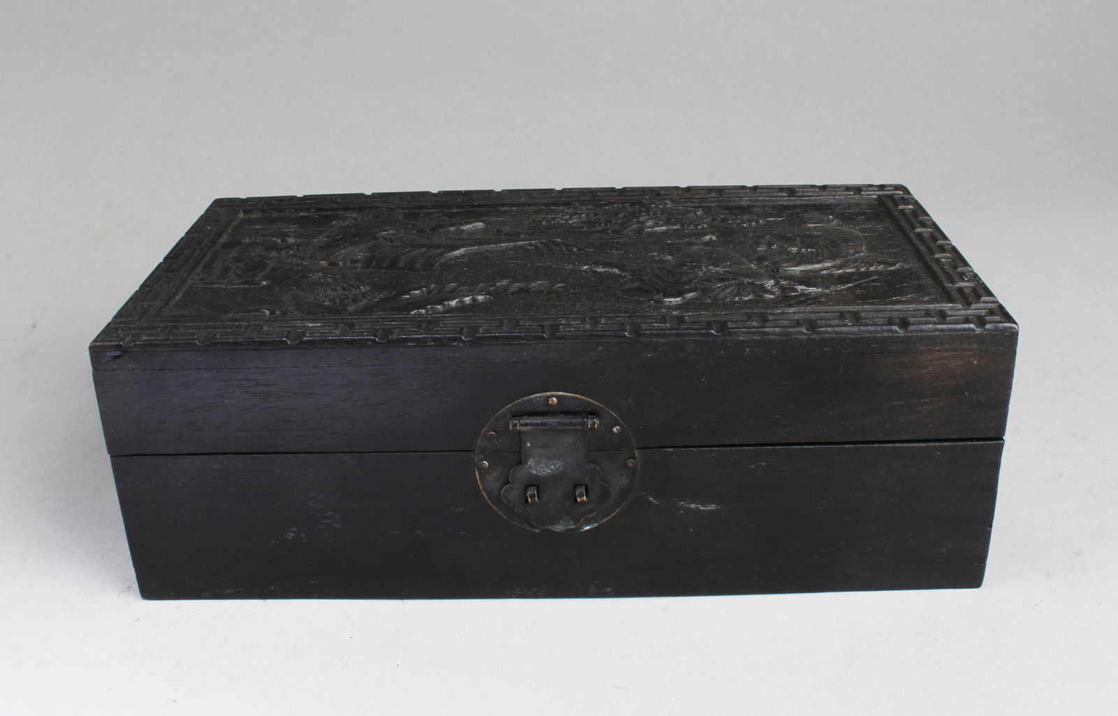 Chinese Rectangular Shaped Hardwood Box (1 of 5)