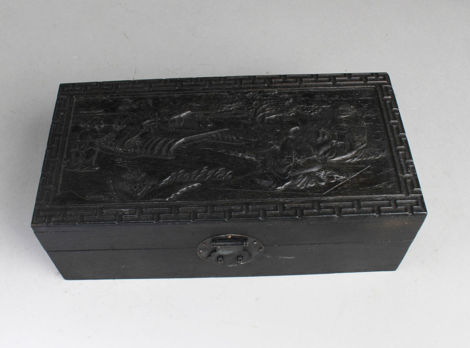 Chinese Rectangular Shaped Hardwood Box - 2
