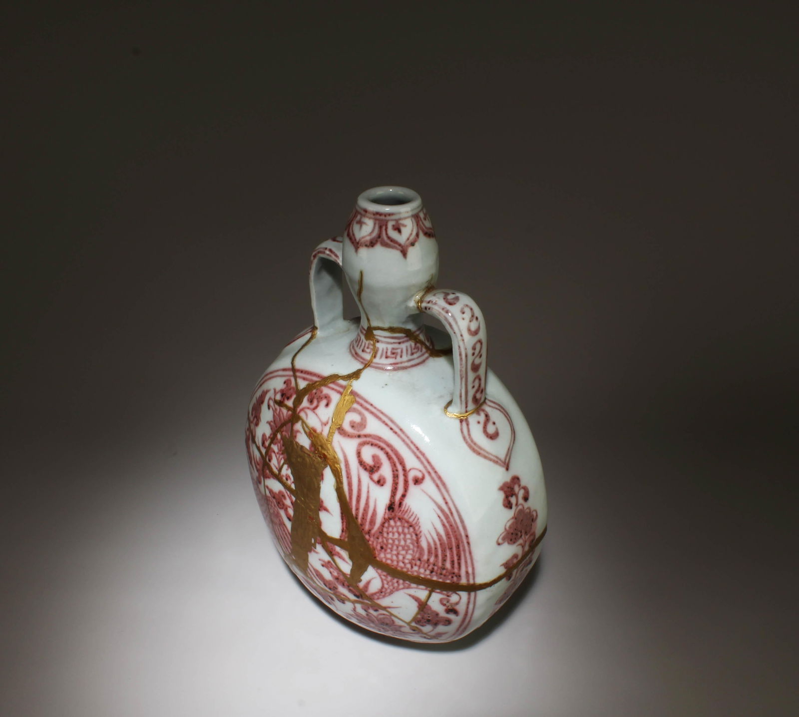 An Underglazed Red Moonflask Vase - 4
