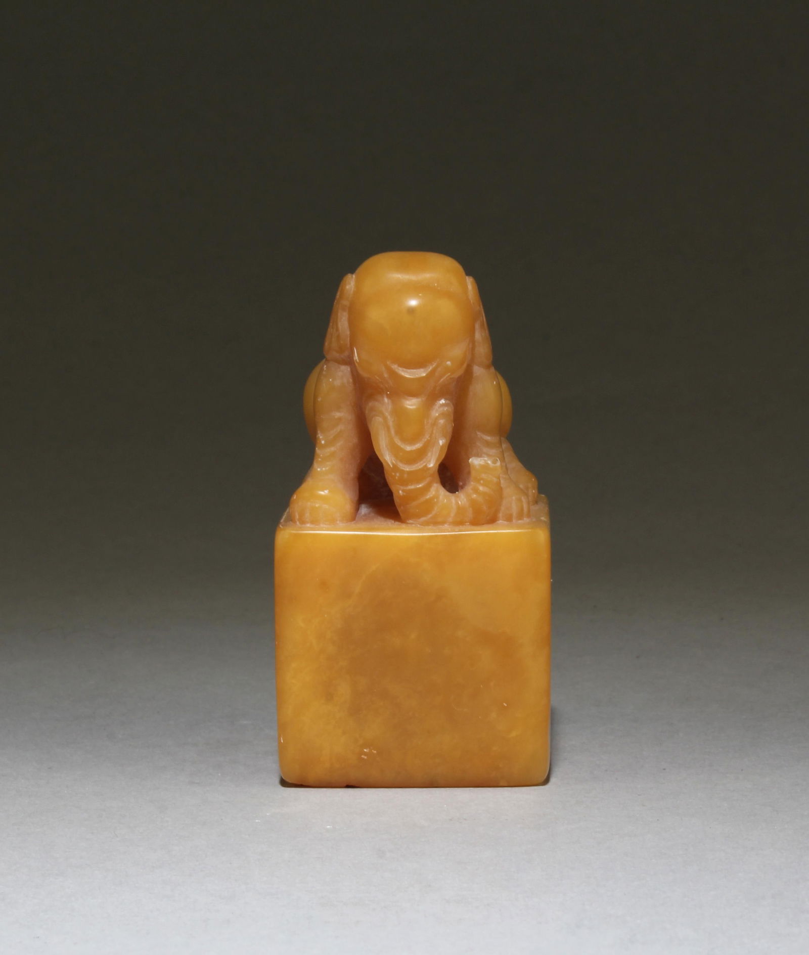 A Carved Tianhuang Buddha Statue: A Carved Tianhuang Buddha Statue, signed and inscribed with calligraphy. Height: 3.1"