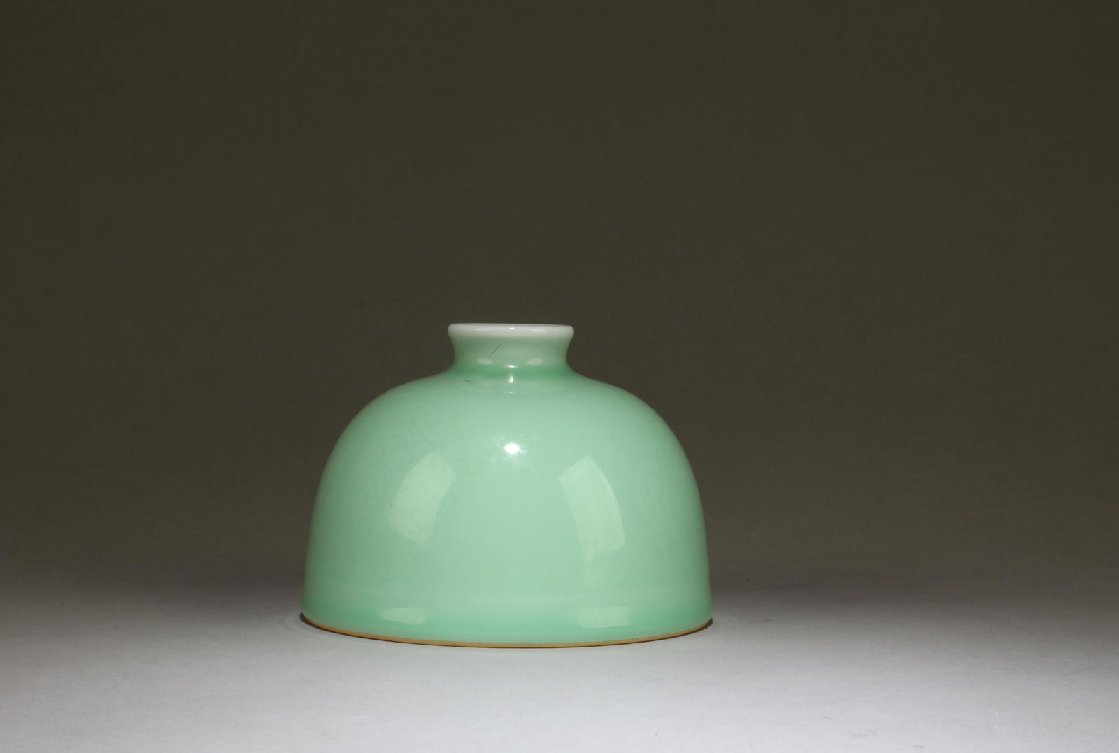 A Chinese Green Waterdropper: A Chinese Green Waterdropper. Dimensions: 3.5" x 4.75".