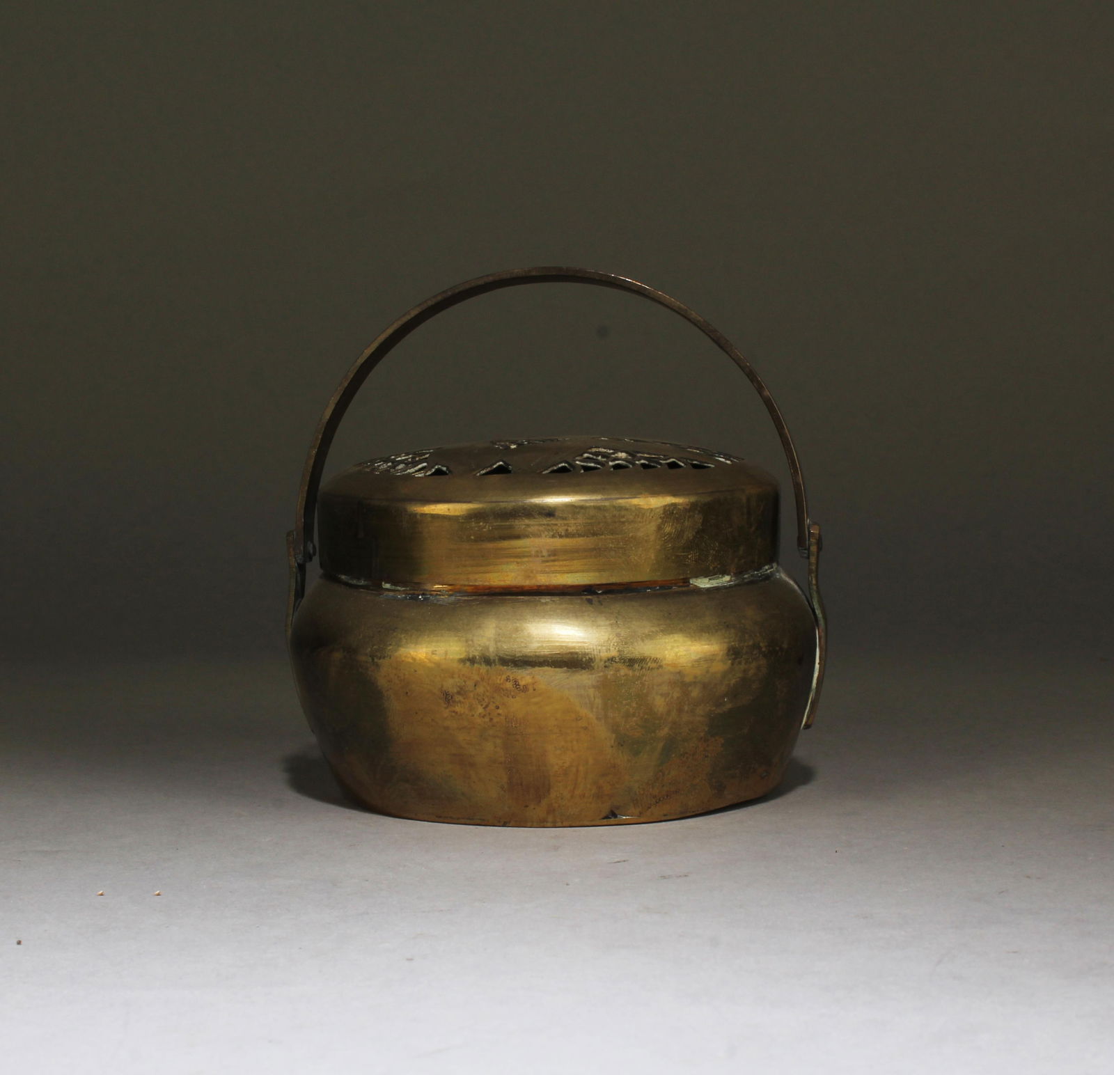 Antique Bronze Hand Warmer: Antique Bronze Hand Warmer. Height: 4"