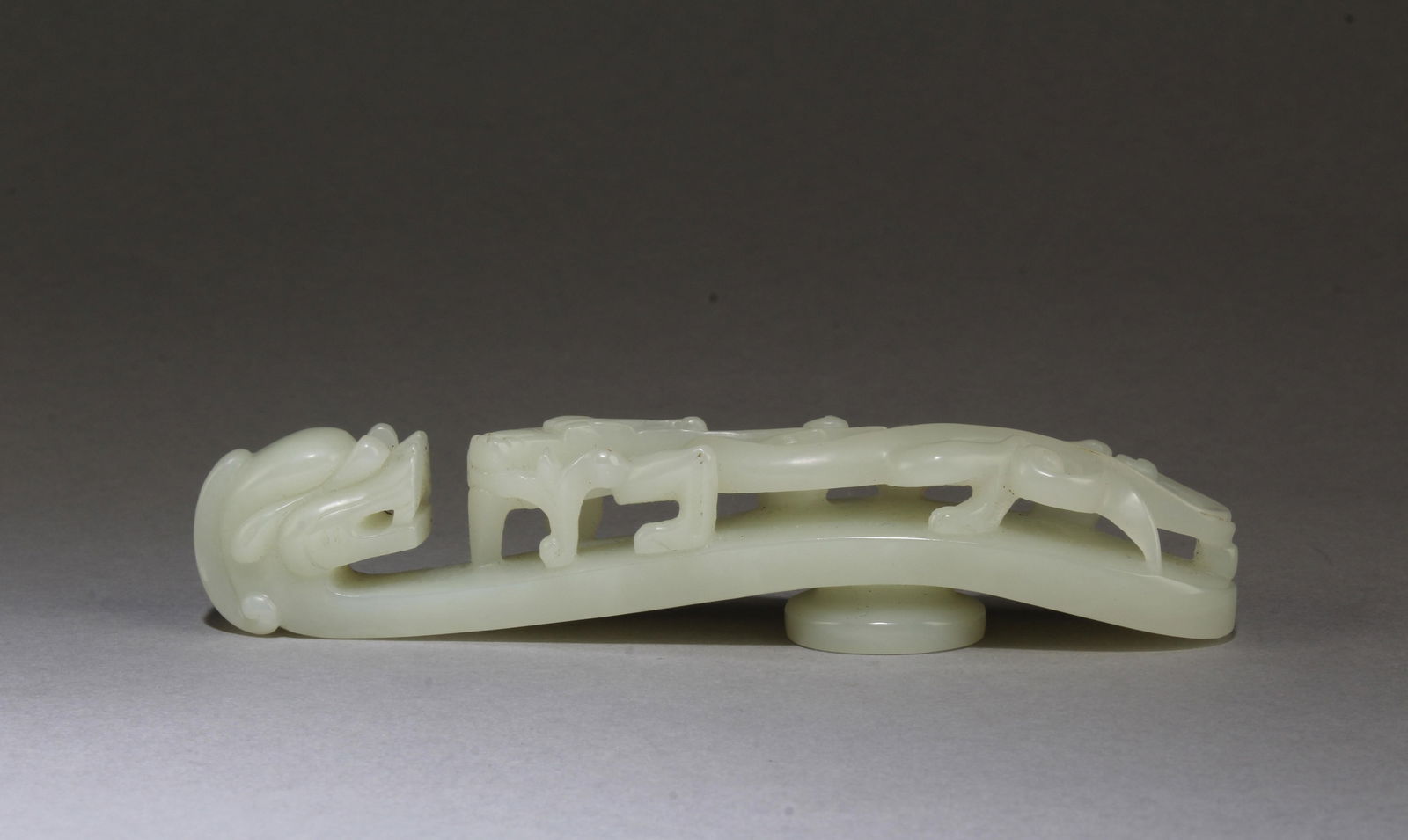 Chinese Jade Belt Hook: Chinese Jade Belt Hook. Length: 5"