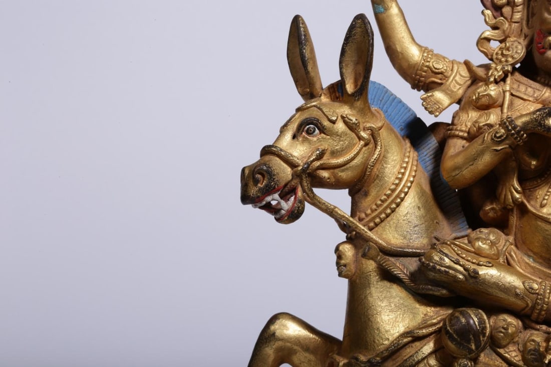 A Gilt Bronze Shri Devi Statue - 3