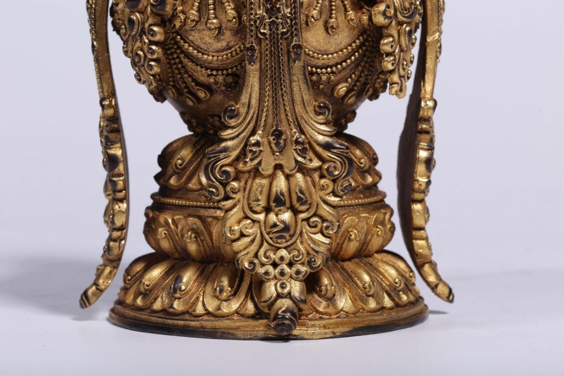 A Gilt Bronze Longevity Vase - 3