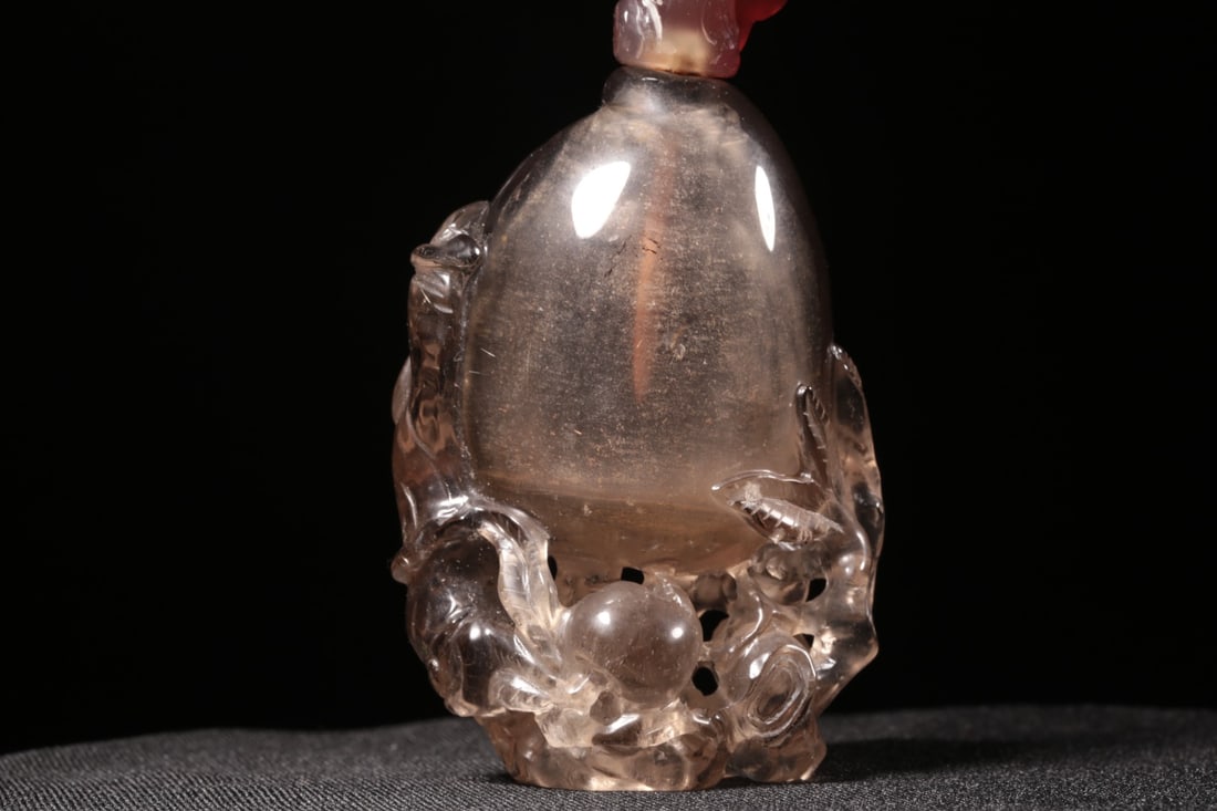 A Crystal Boy?and?Longevity Snuff Bottle - 6