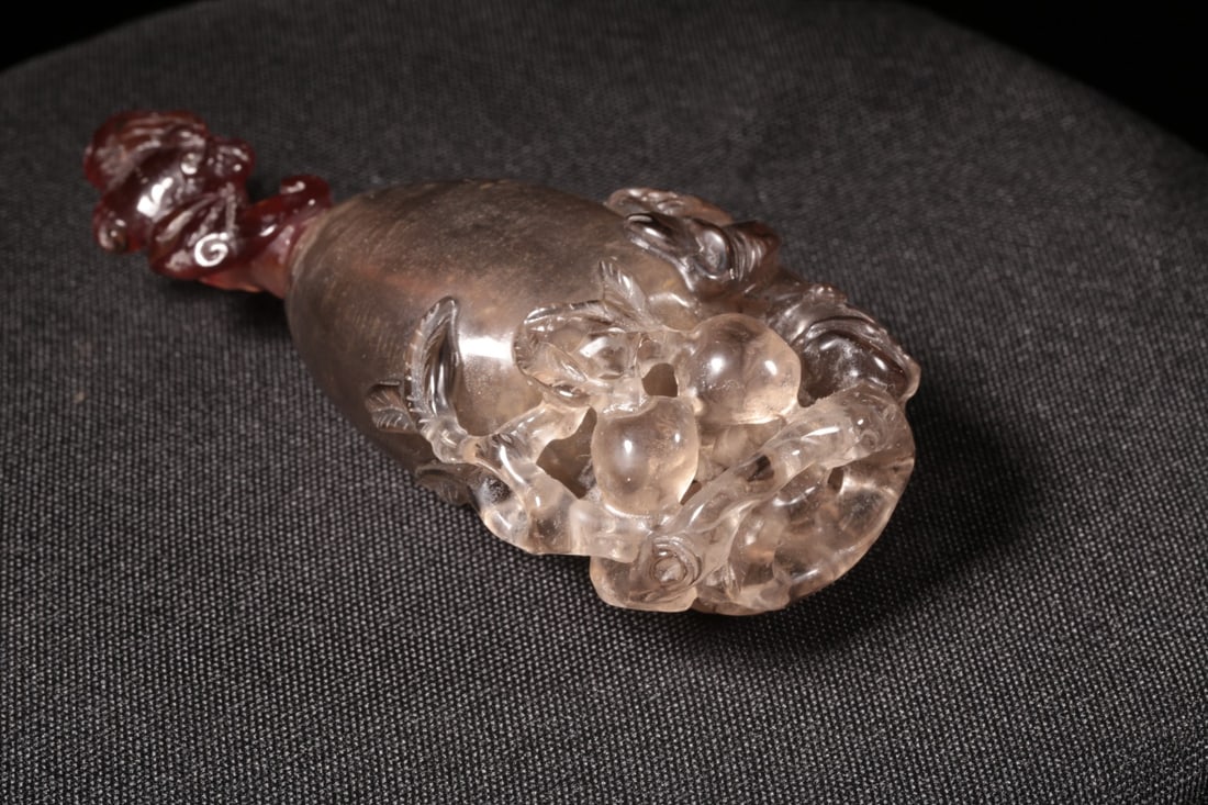 A Crystal Boy?and?Longevity Snuff Bottle - 9