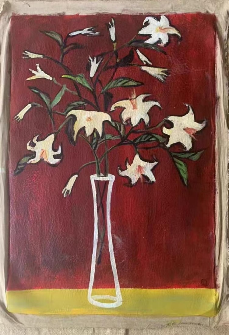 An Oil Painting: An Oil Painting. Dimensions: 36.22" x 24.41".