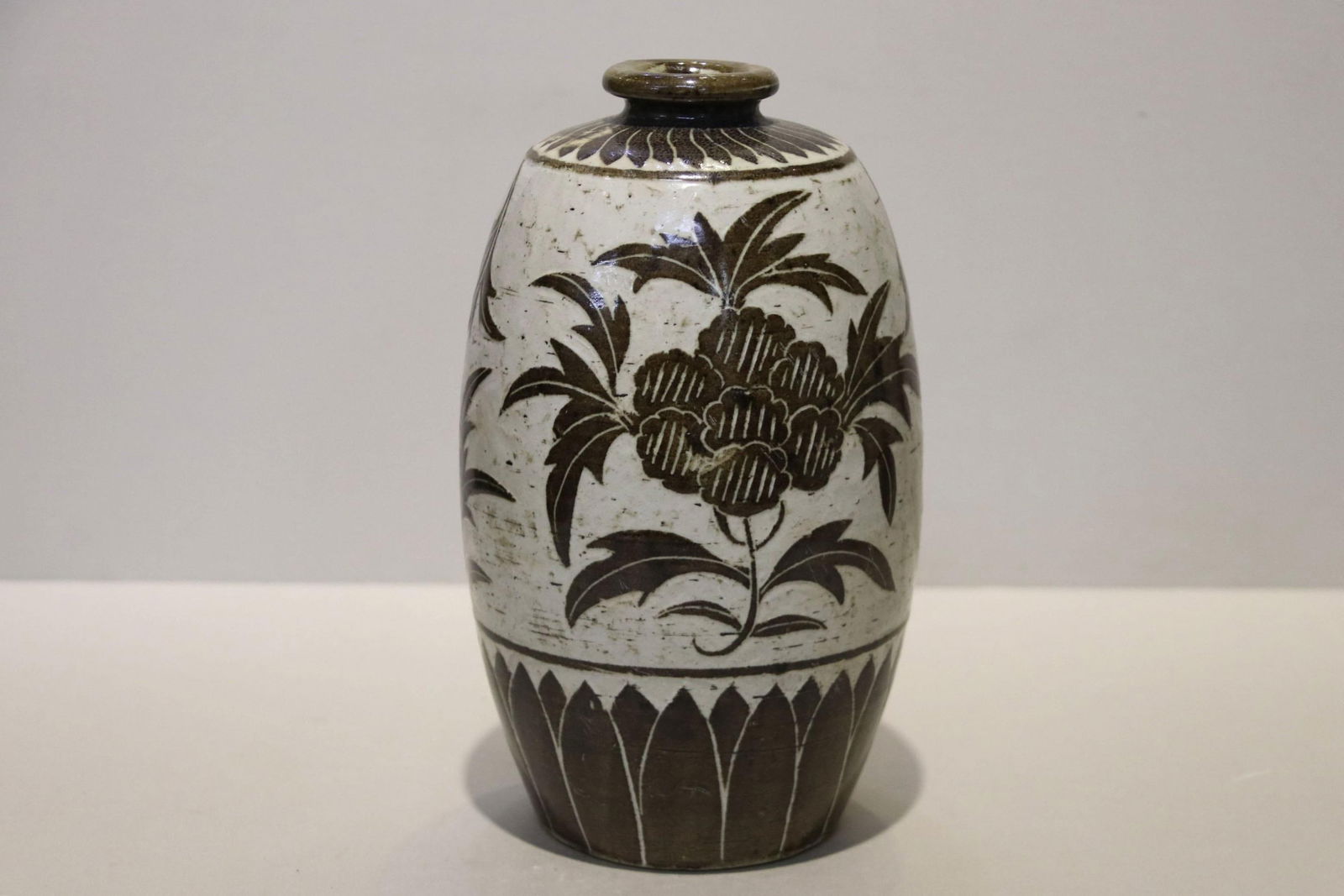 A Meiping Vase: A Meiping Vase. Height: 9.84".