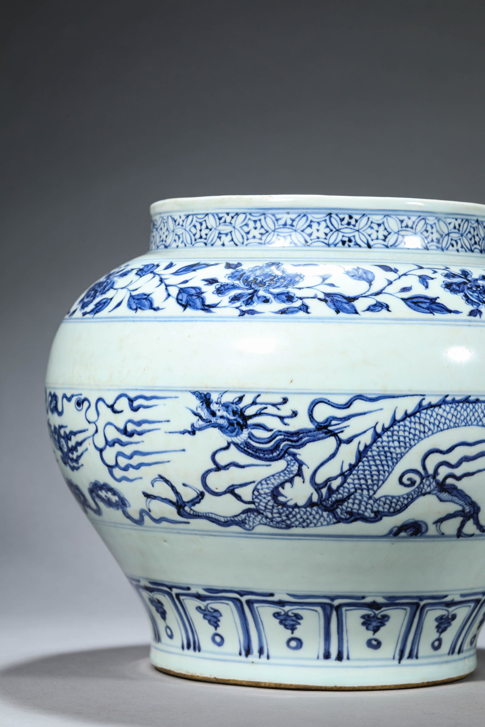 Blue and White Dragon Jar - 5