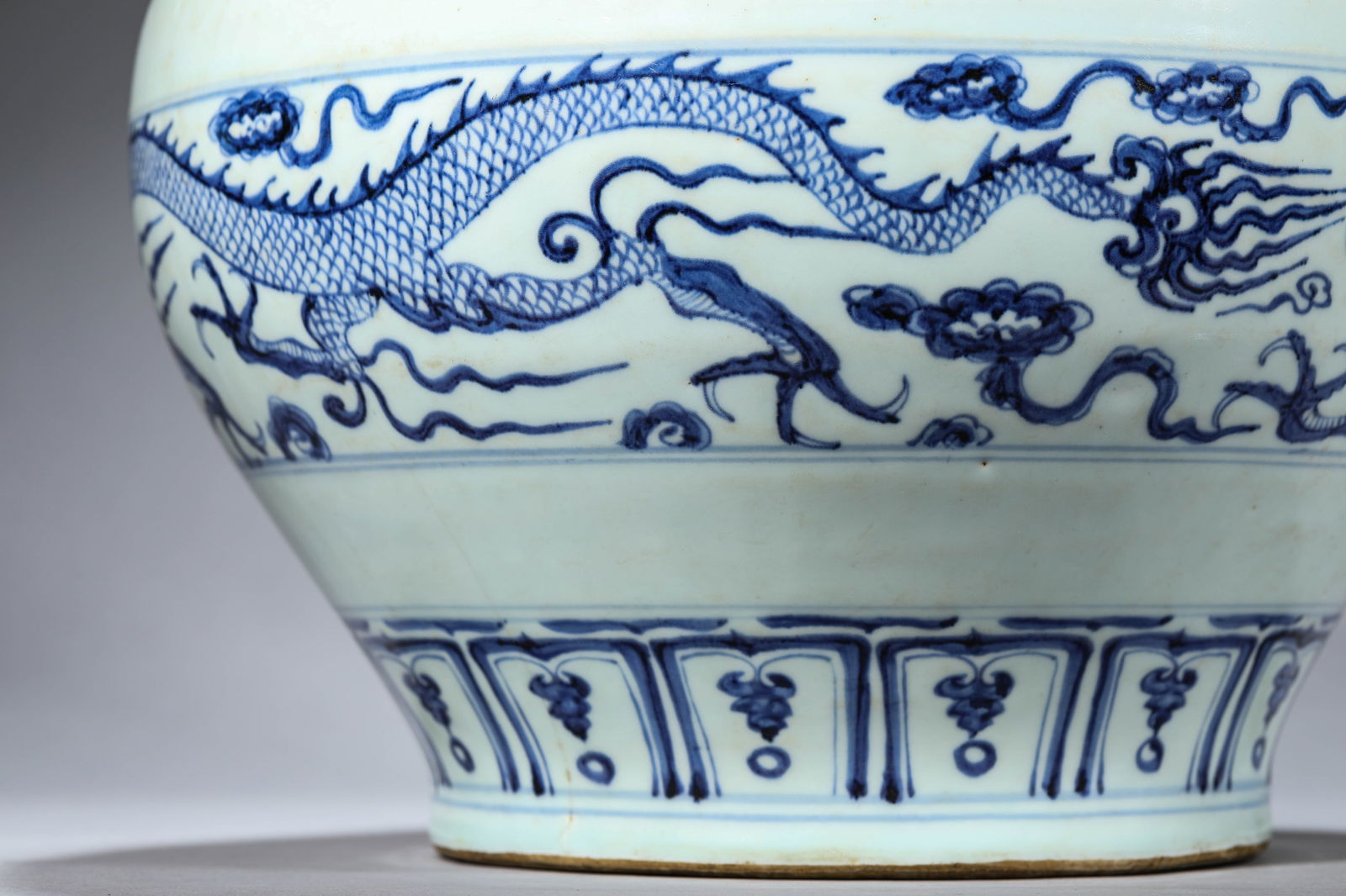 Blue and White Dragon Jar - 6