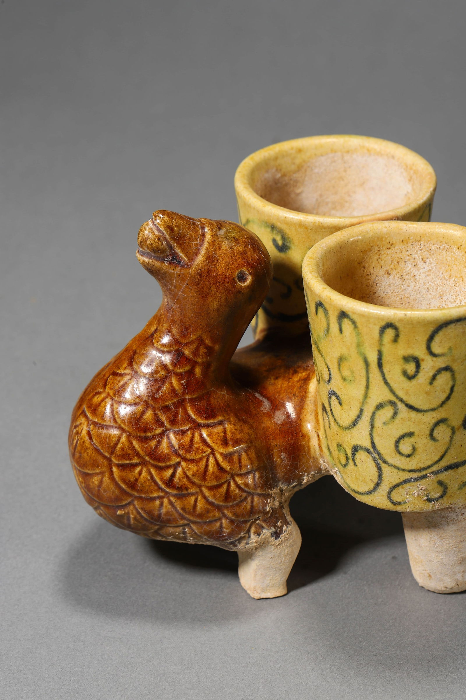 Pottery Cup Duck-Form Vessel - 2