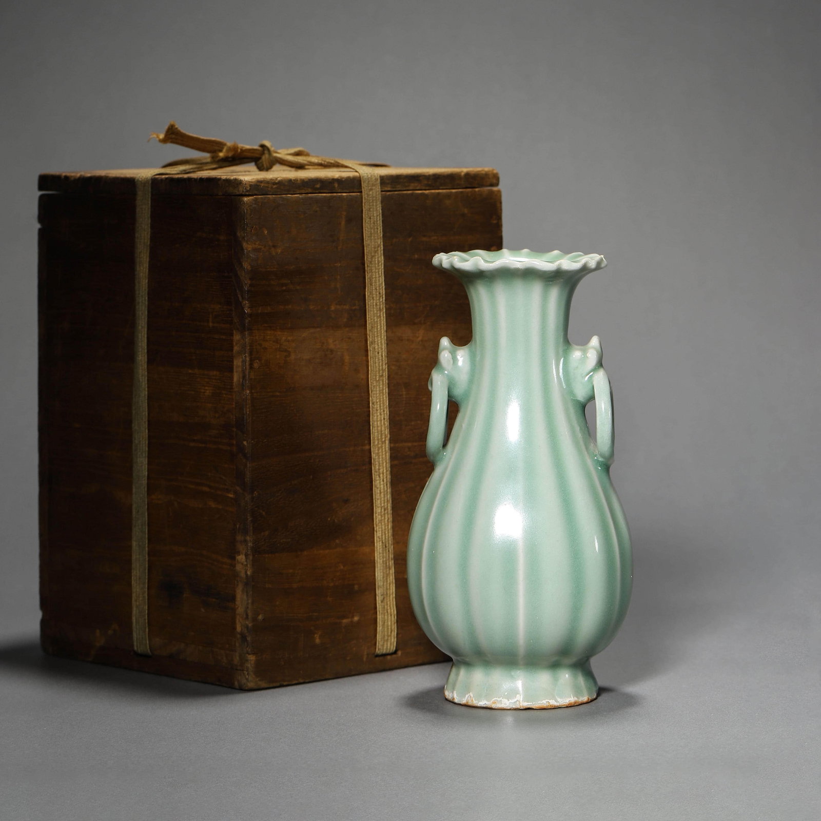 Celadon Glaze Double-Eared Vase (1 of 6)