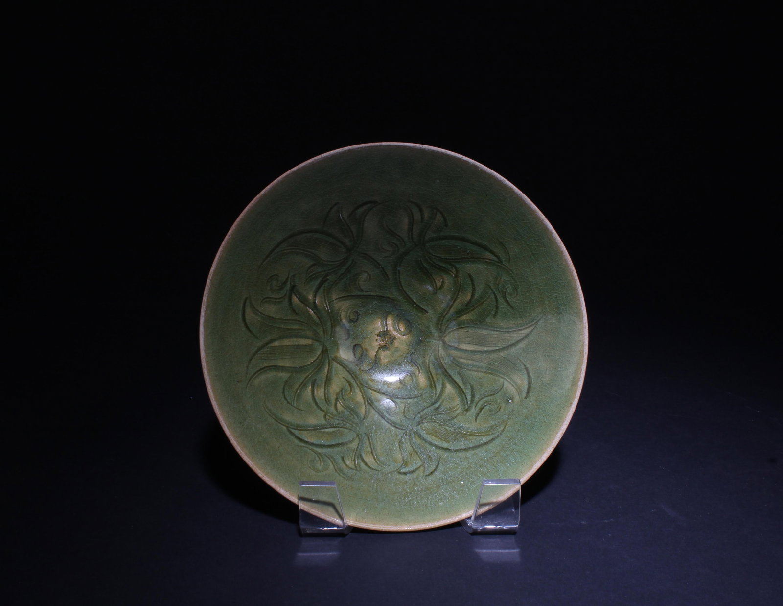 A Yaozhou Bowl: A Yaozhou Bowl. Dimensions: 6.45" x 2".