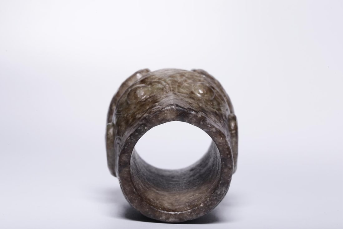 A Jade Figure Ring - 7