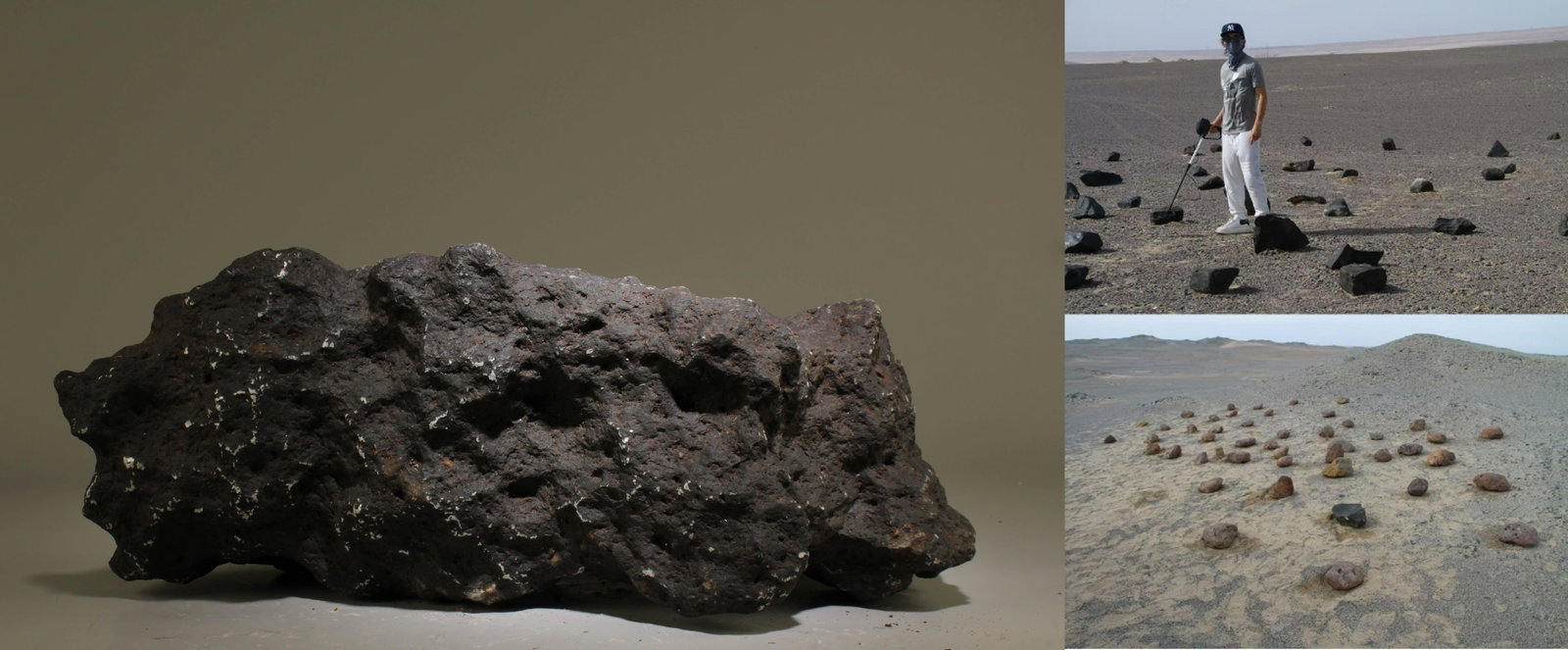 A Possible Meteorite: A Possible Meteorite. Unverified. Dimension: 19" x 7.5" x 7.5".