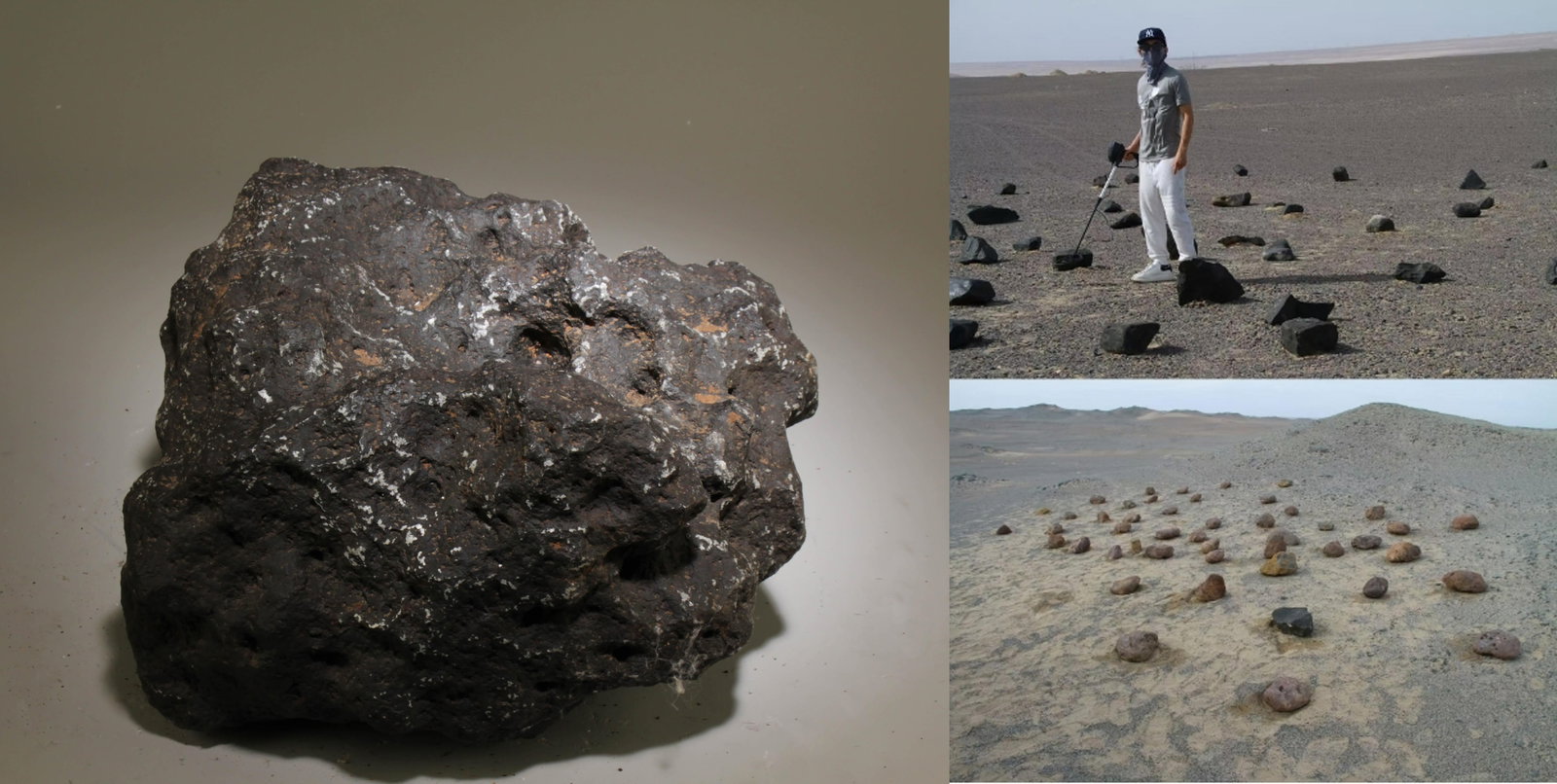 A Possible Meteorite: A Possible Meteorite. Unverified. Dimension: 13" x 12.5" x 8".