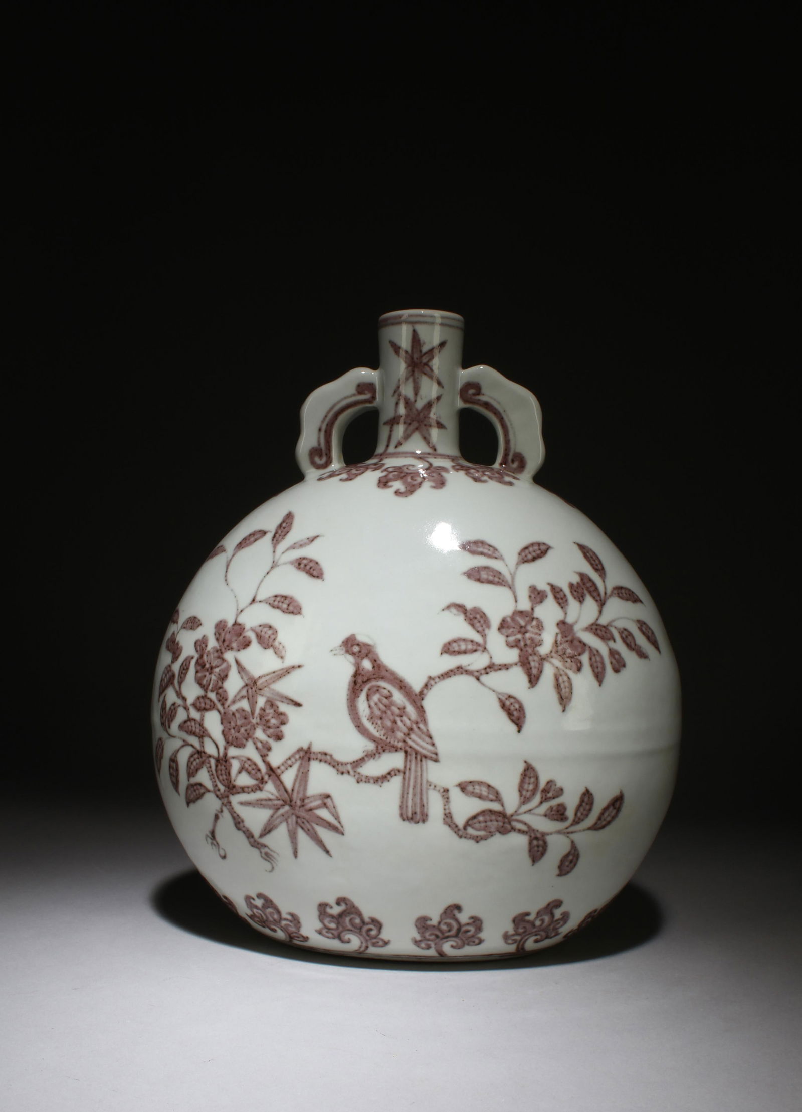 A Red Underglazed MoonFlask Vase - 3