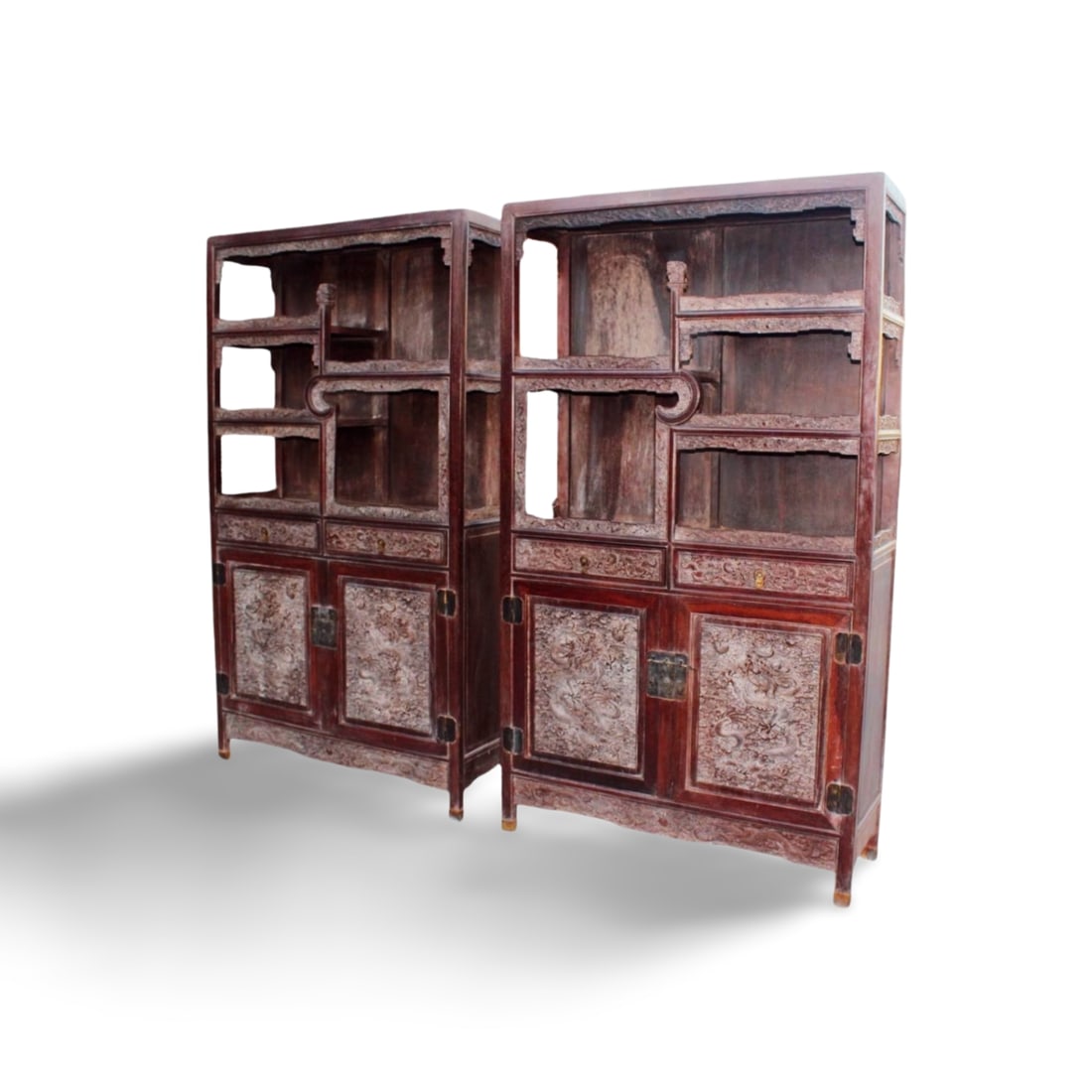 A Pair of Chinese Hardwood Cabinets (1 of 10)