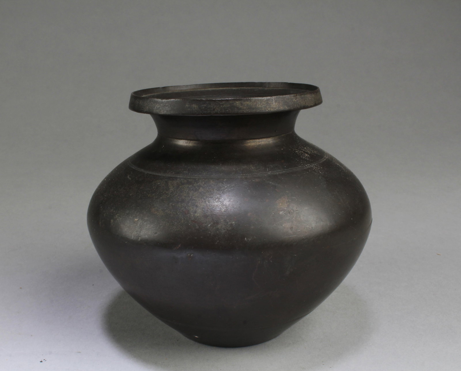 A Bronze Jar: A Bronze Jar. Height: 5"