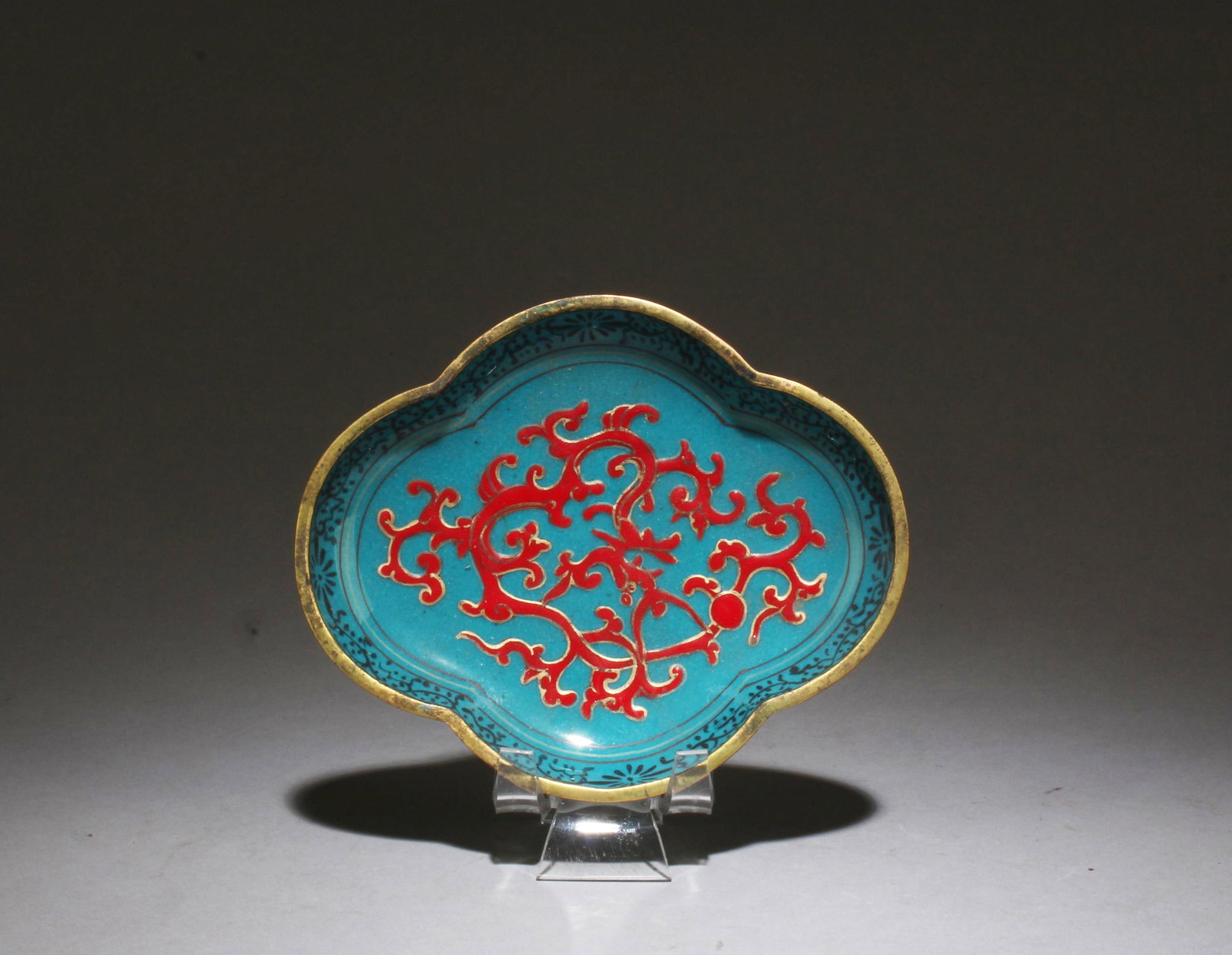 A Cloisonné Enamel Plate (1 of 4)