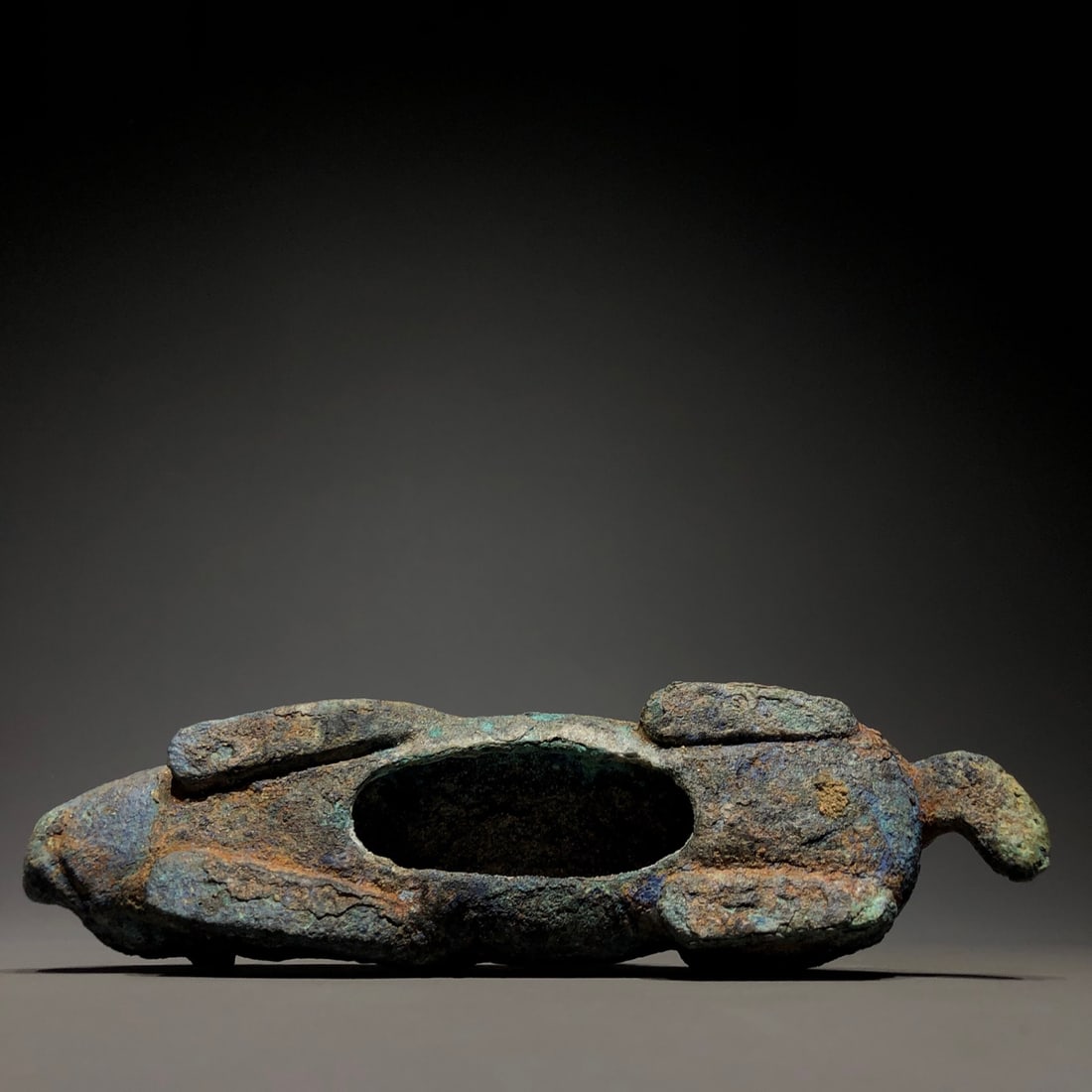 A Bronze and Jade Ornament - 9