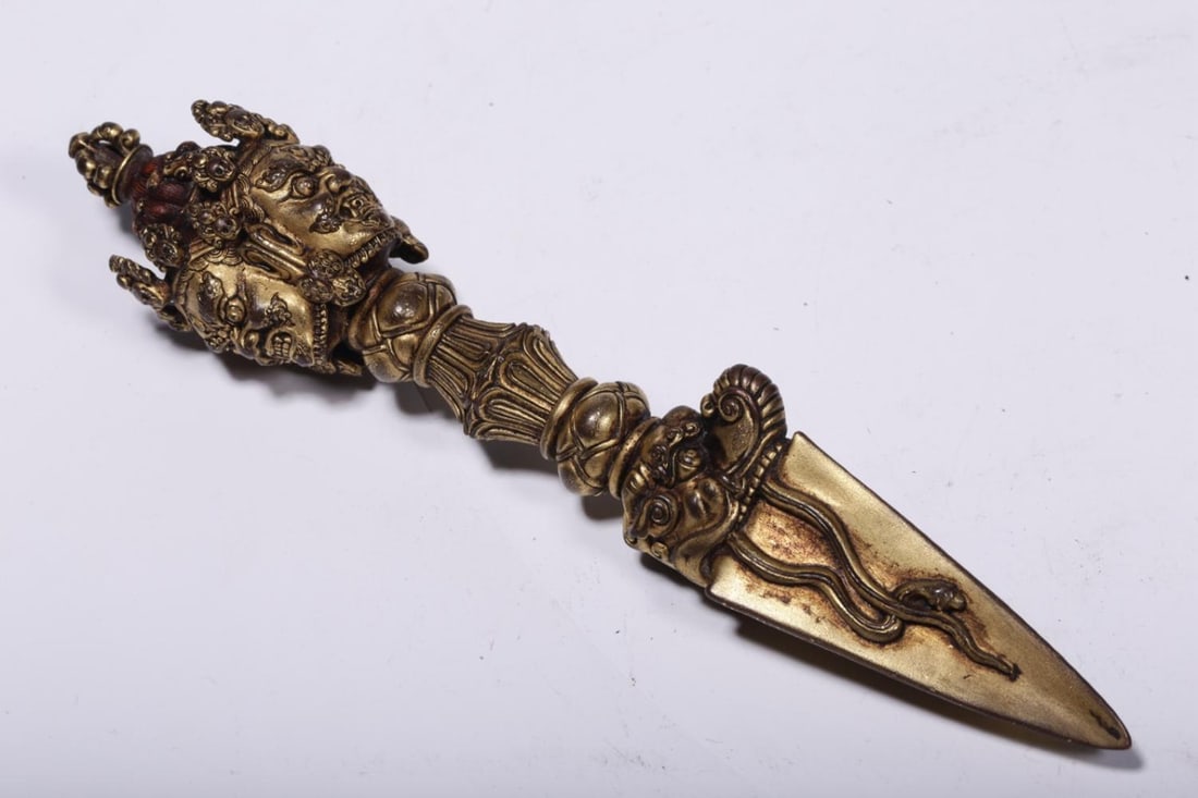 A Gilt Bronze Mahakala Vajra (1 of 8)