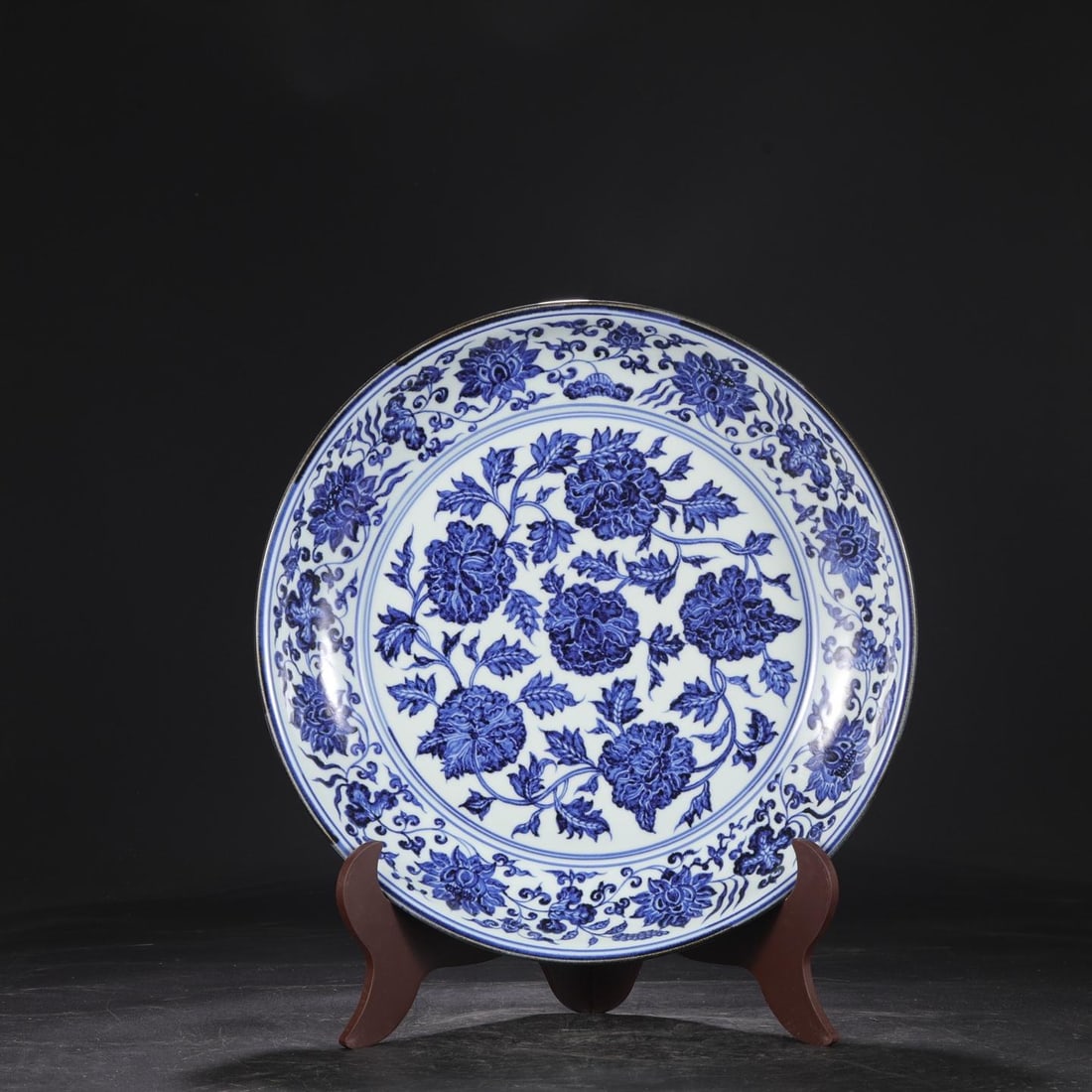 A Blue and White Floral Dish (1 of 6)