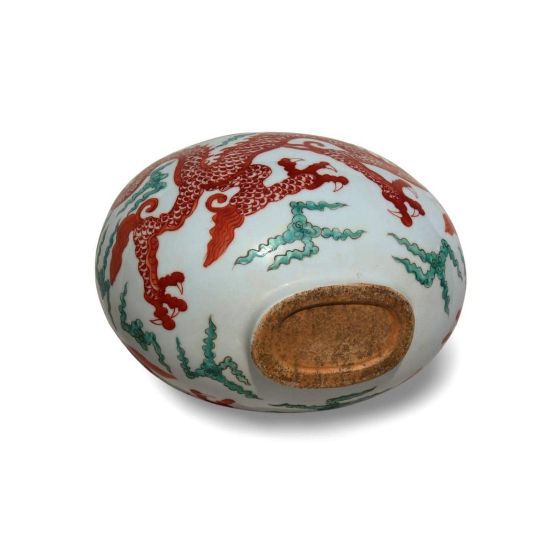 A Multi-Colored Moonflask Dragon Vase - 7