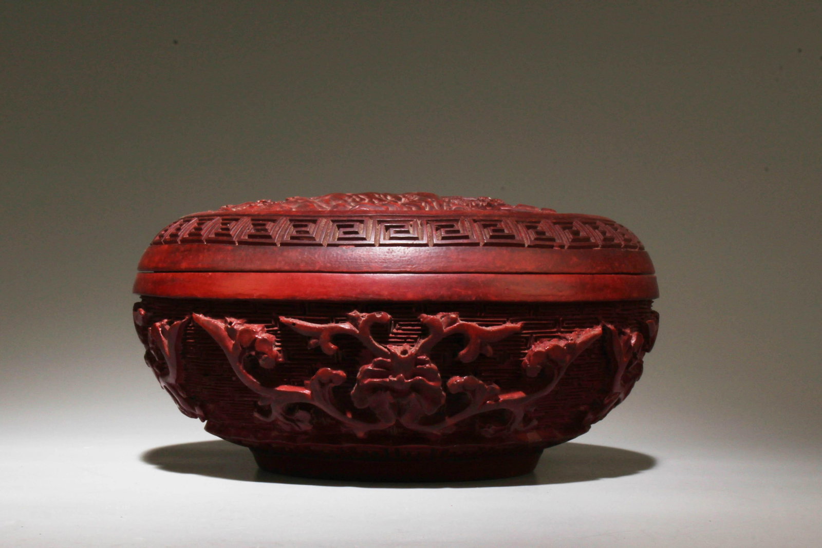 A Cinnabar Container with Lid - 3