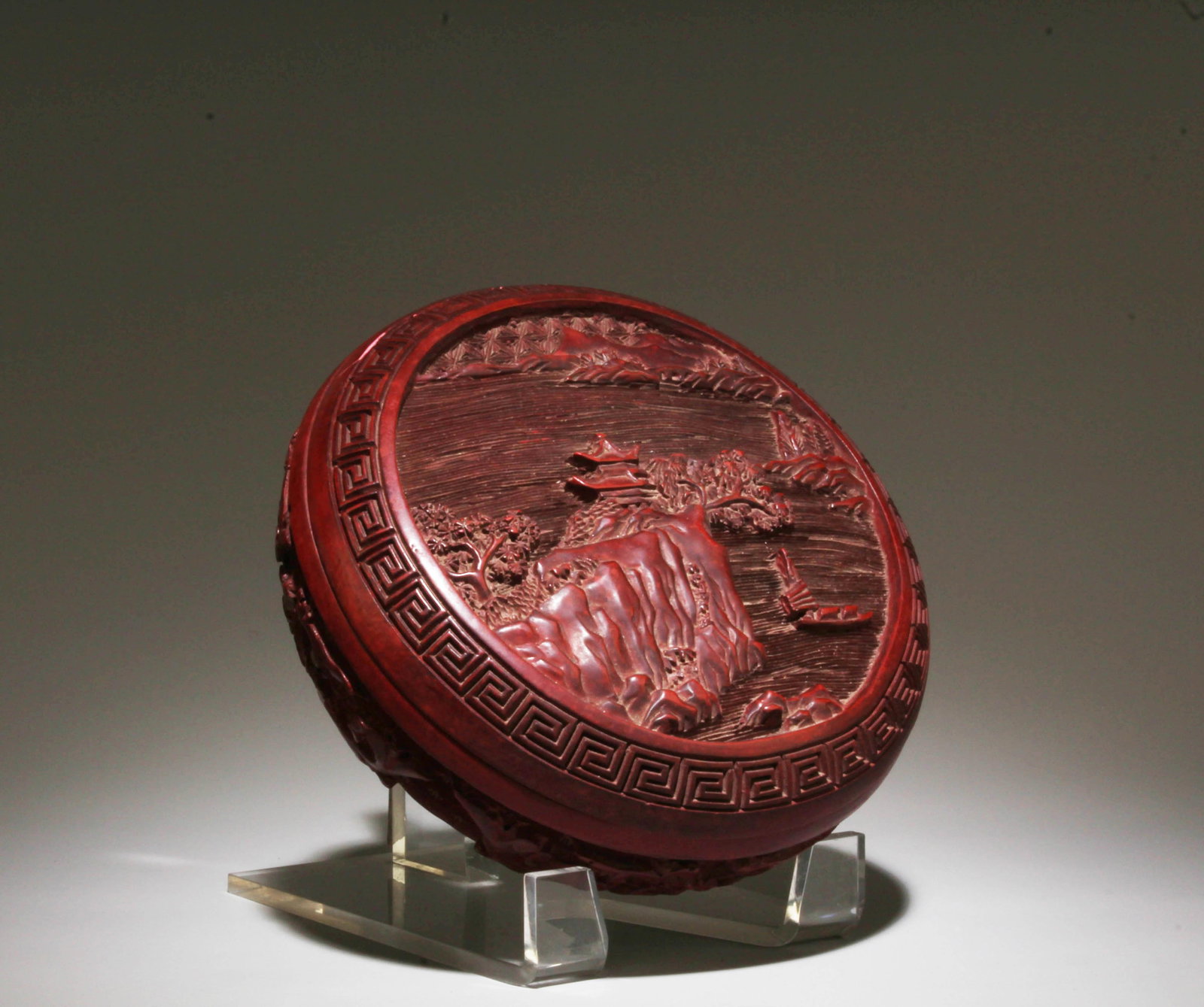 A Cinnabar Container with Lid - 4