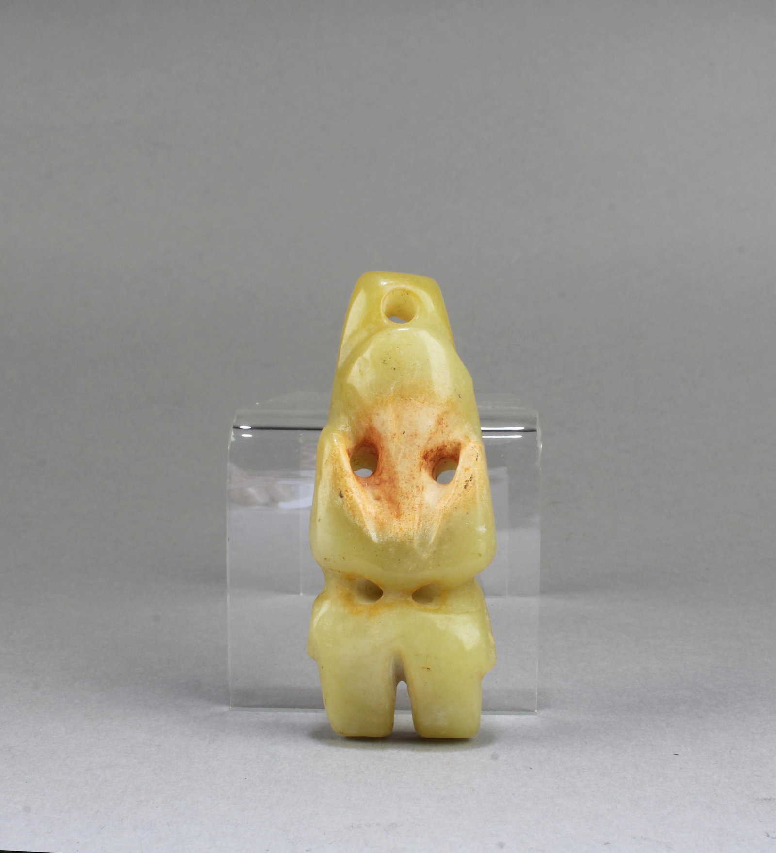 Hongshan Culture Jade Pendant: Hongshan Culture Jade Pendant. Height: 3"