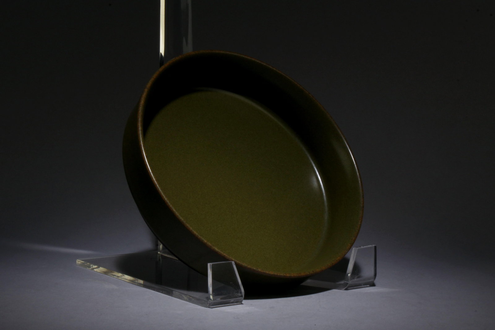 A Tea-Glazed Ink Washer: A Tea-Glazed Ink Washer. Dimensions: 7.2" x 2".