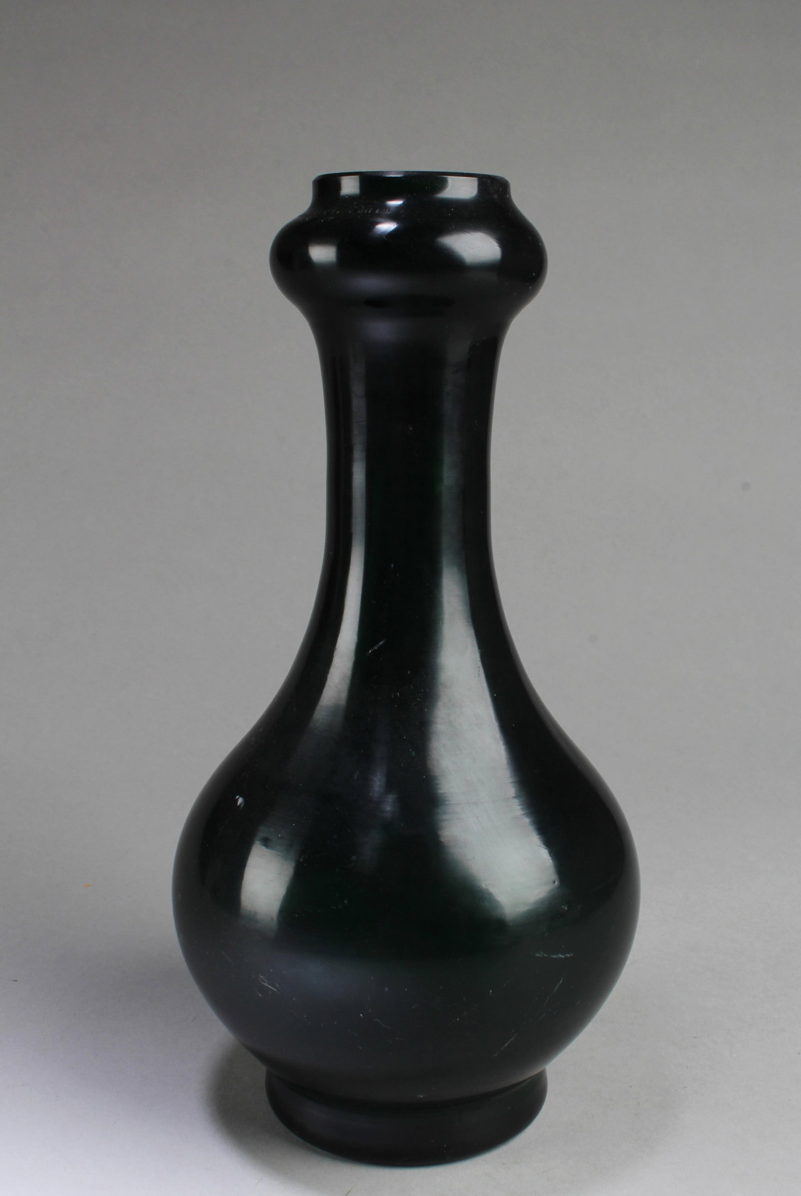 Chinese Peking Glass Vase: Chinese Peking Glass Vase. Height: 10.75"