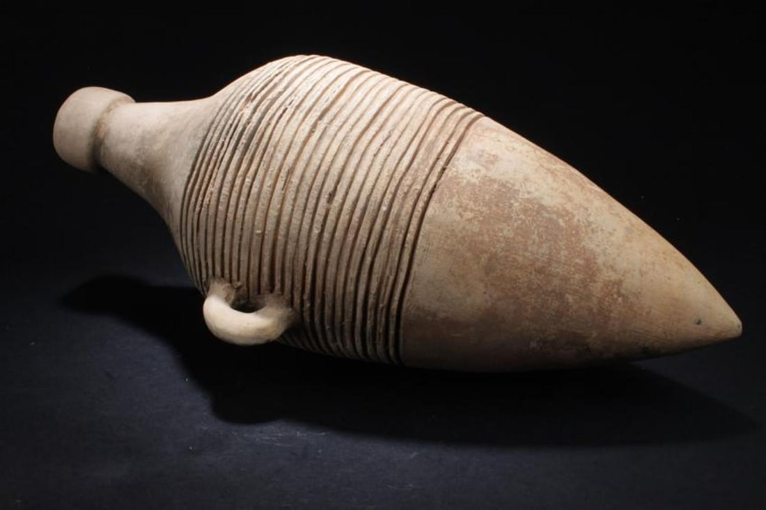 Chinese Pottery Ornament: Chinese Pottery Ornament. Length: 16.5 "
